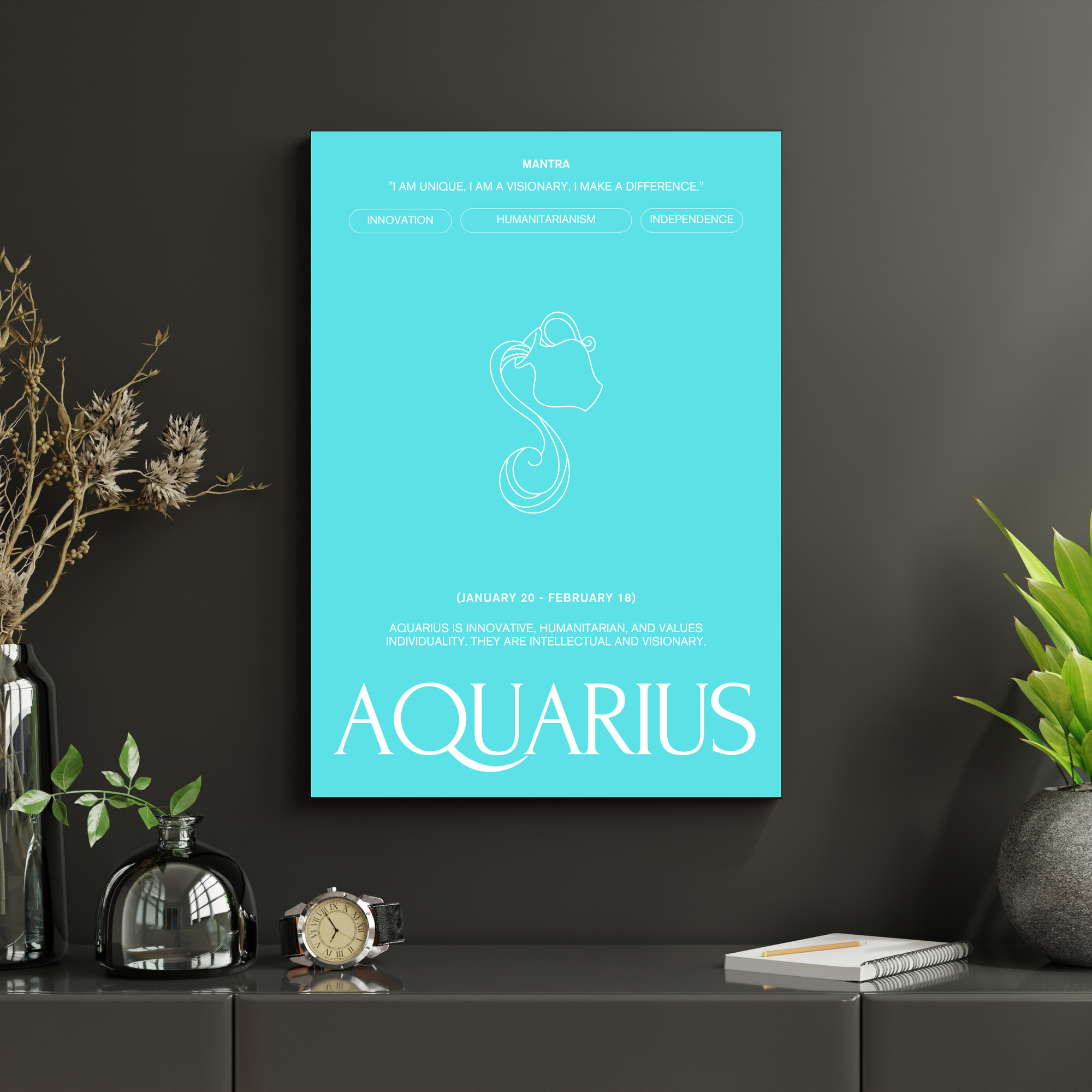 Aquarius | PosterStudio Zodiac Collection