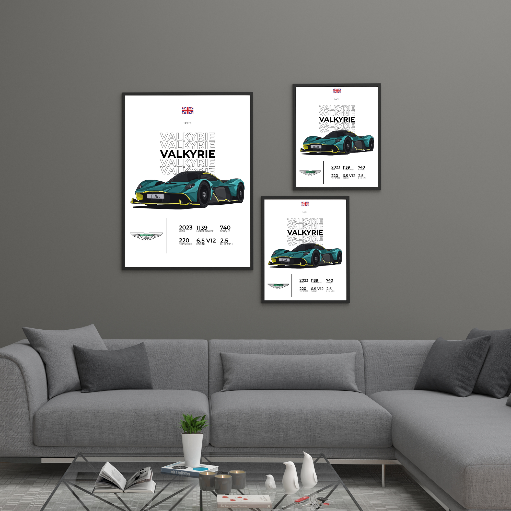 Aston Martin Valkyrie Stat | PosterStudio Automotive Collection