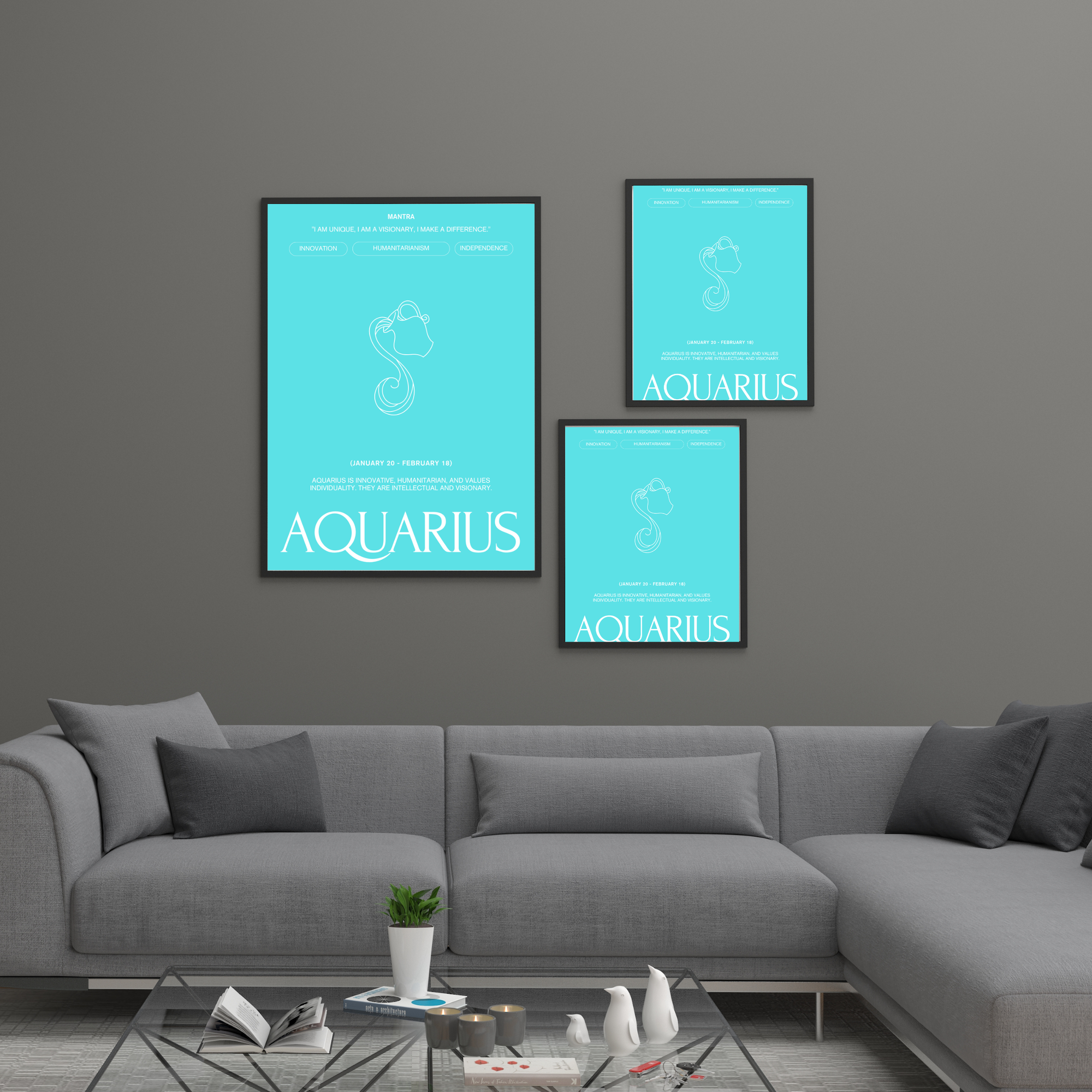 Aquarius | PosterStudio Zodiac Collection
