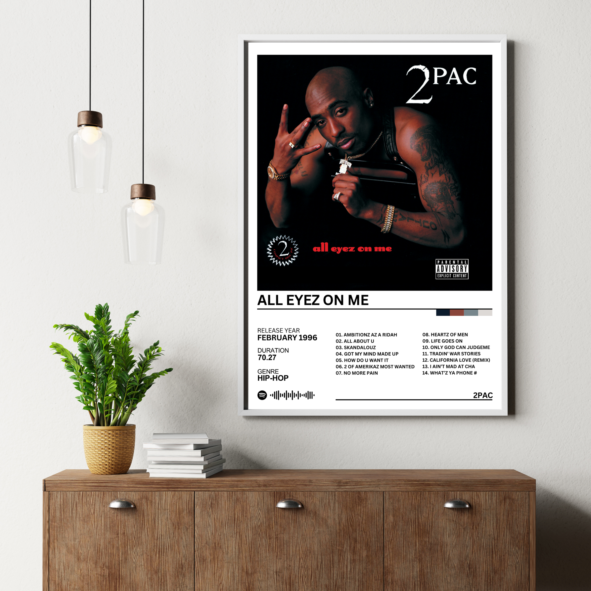 All Eyez On Me - 2PAC | PosterStudio Album Collection