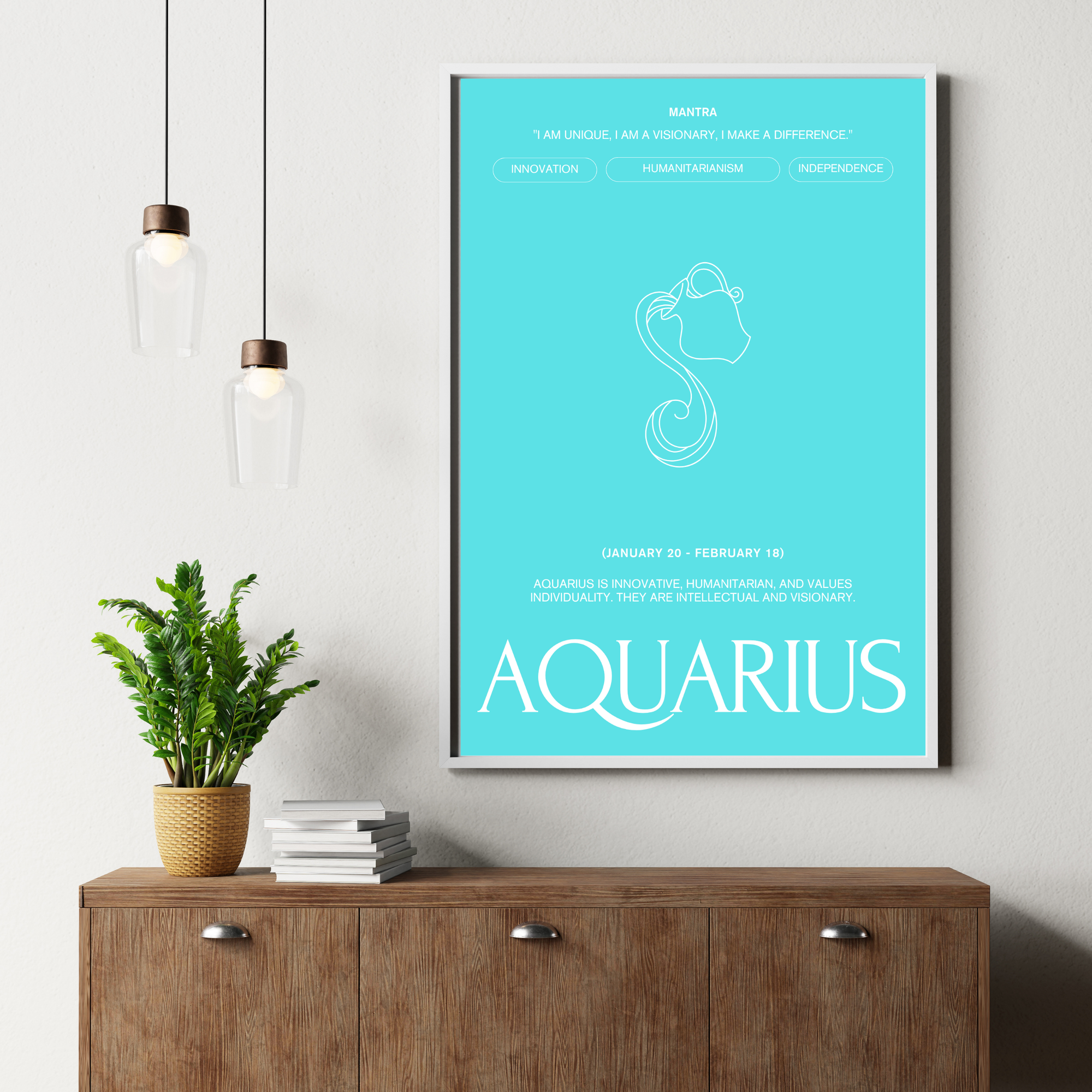 Aquarius | PosterStudio Zodiac Collection