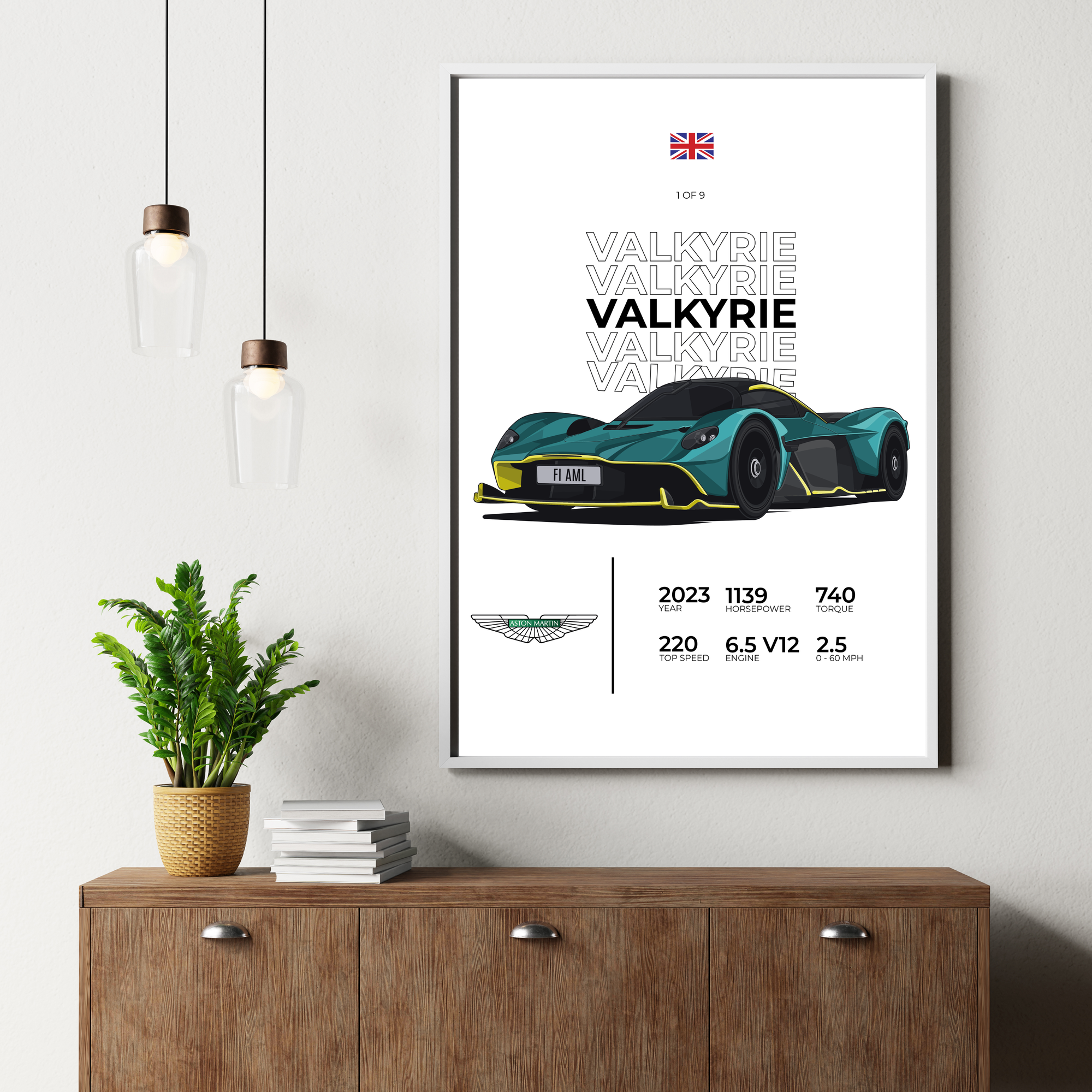 Aston Martin Valkyrie Stat | PosterStudio Automotive Collection