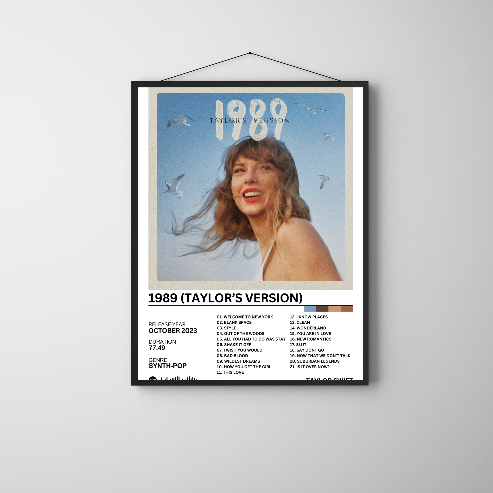 1989 (Taylor's Version) - Taylor Swift | PosterStudio Album Collection