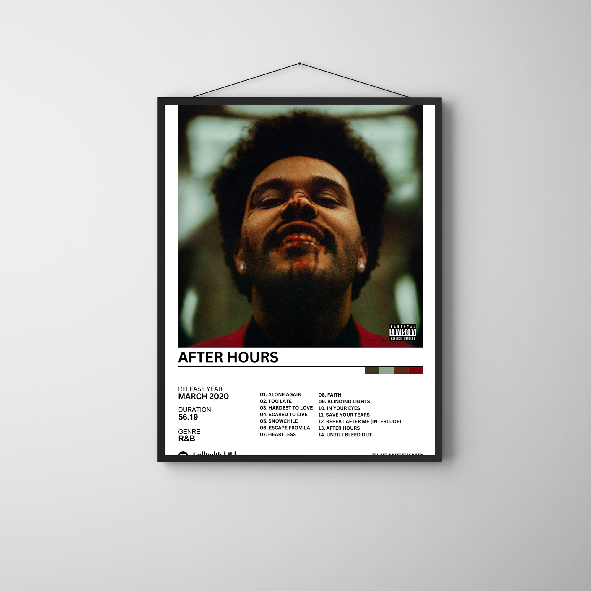 After Hours - The Weeknd | PosterStudio Album Collection
