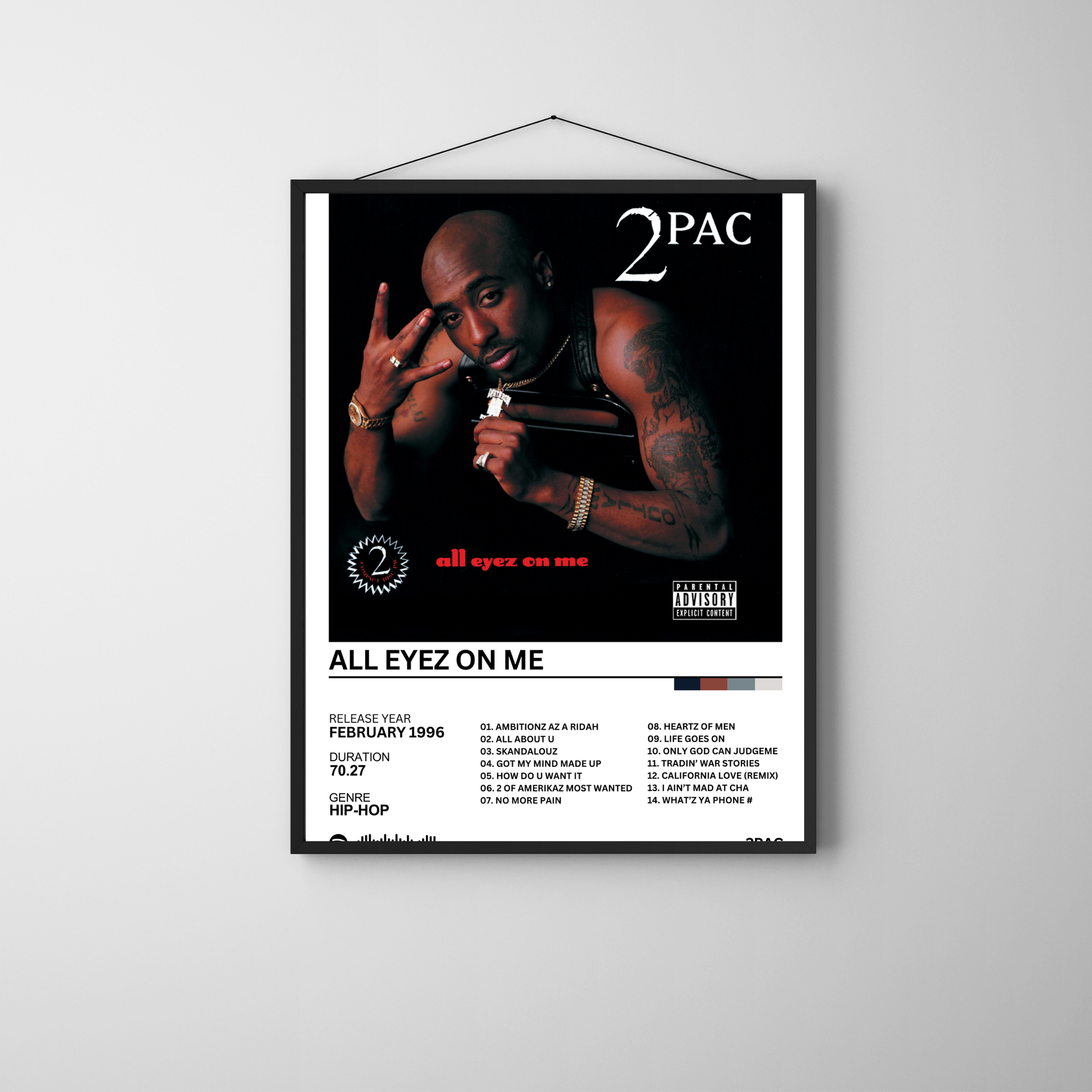 All Eyez On Me - 2PAC | PosterStudio Album Collection
