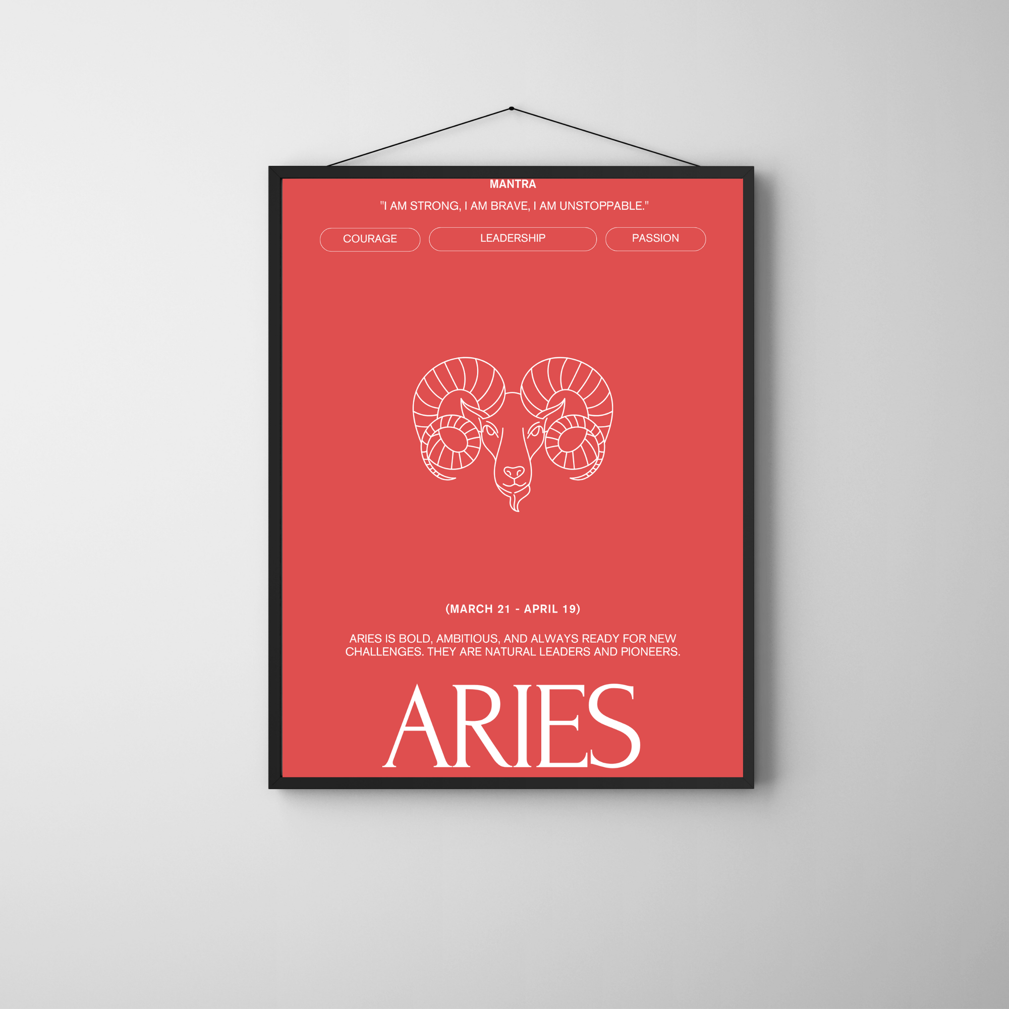 Aries | PosterStudio Zodiac Collection