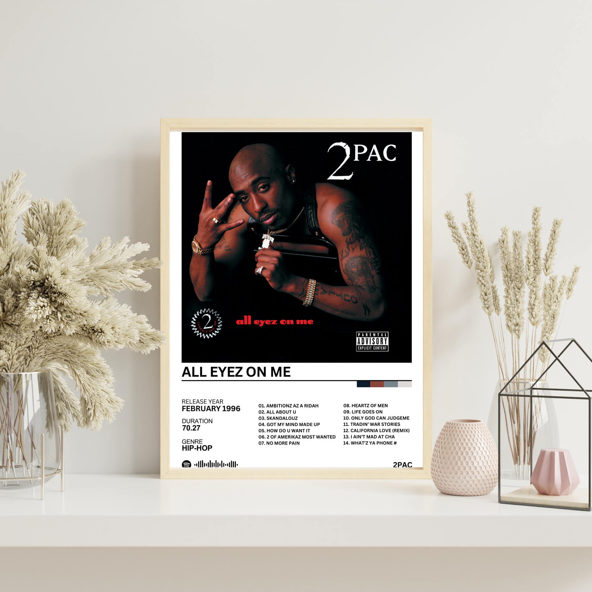 All Eyez On Me - 2PAC | PosterStudio Album Collection