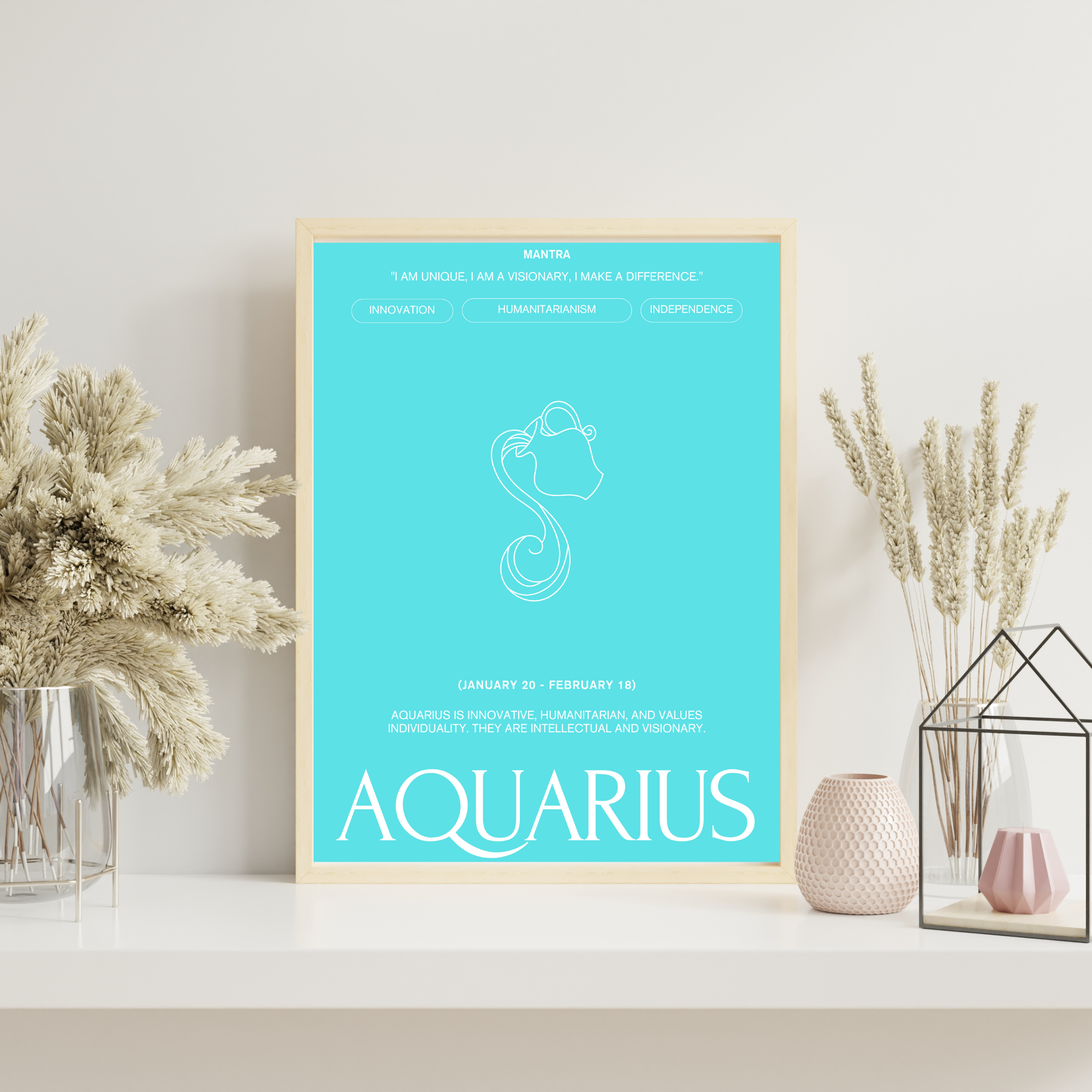 Aquarius | PosterStudio Zodiac Collection