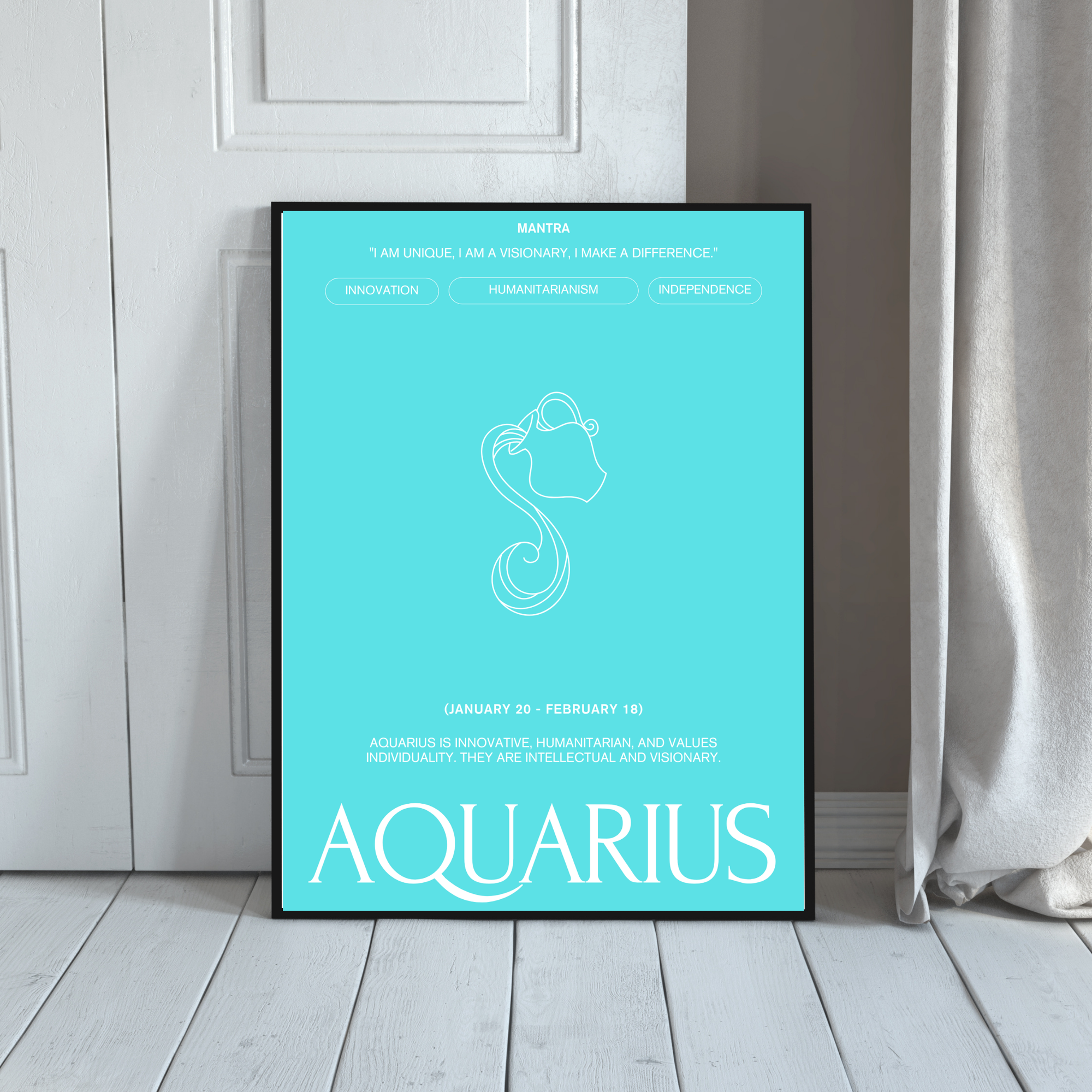Aquarius | PosterStudio Zodiac Collection