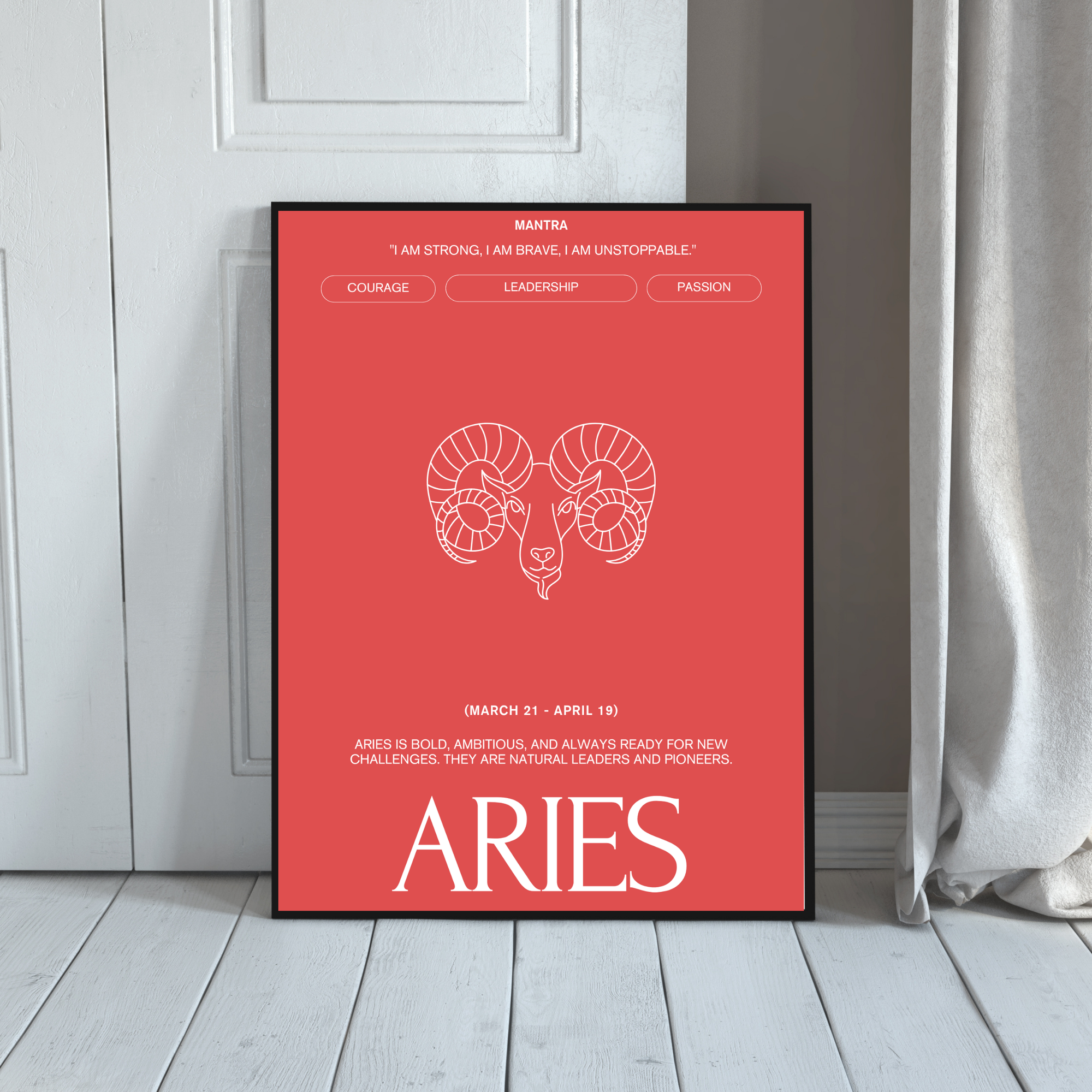 Aries | PosterStudio Zodiac Collection