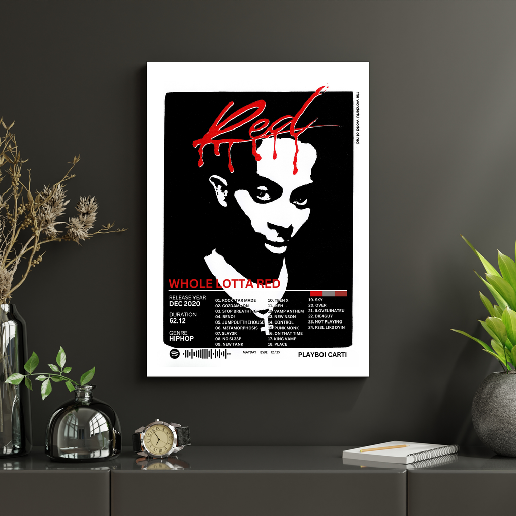 Whole Lotta Red - Playboi Carti 2 | PosterStudio Album Collection