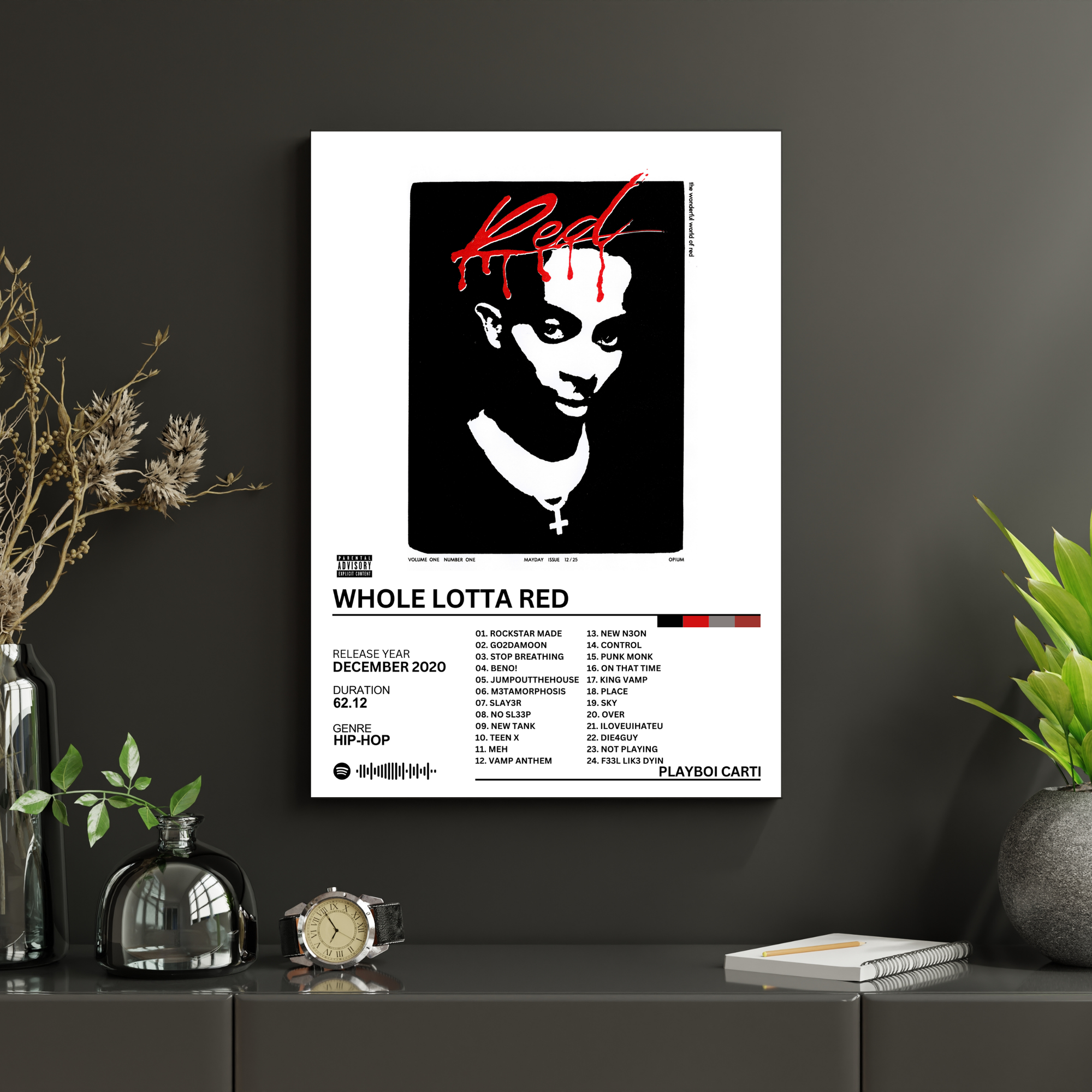 Whole Lotta Red - Playboi Carti | PosterStudio Album Collection