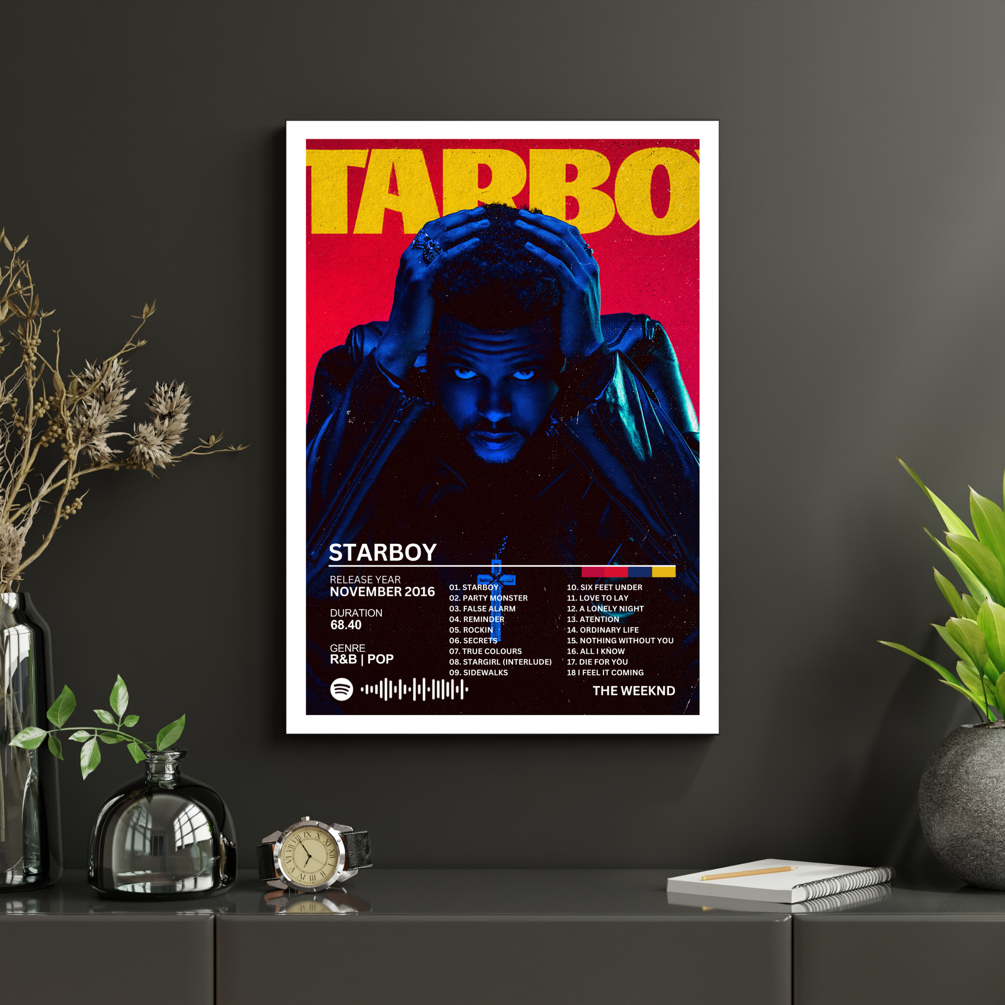 Starboy - The Weeknd 2 | PosterStudio Album Collection