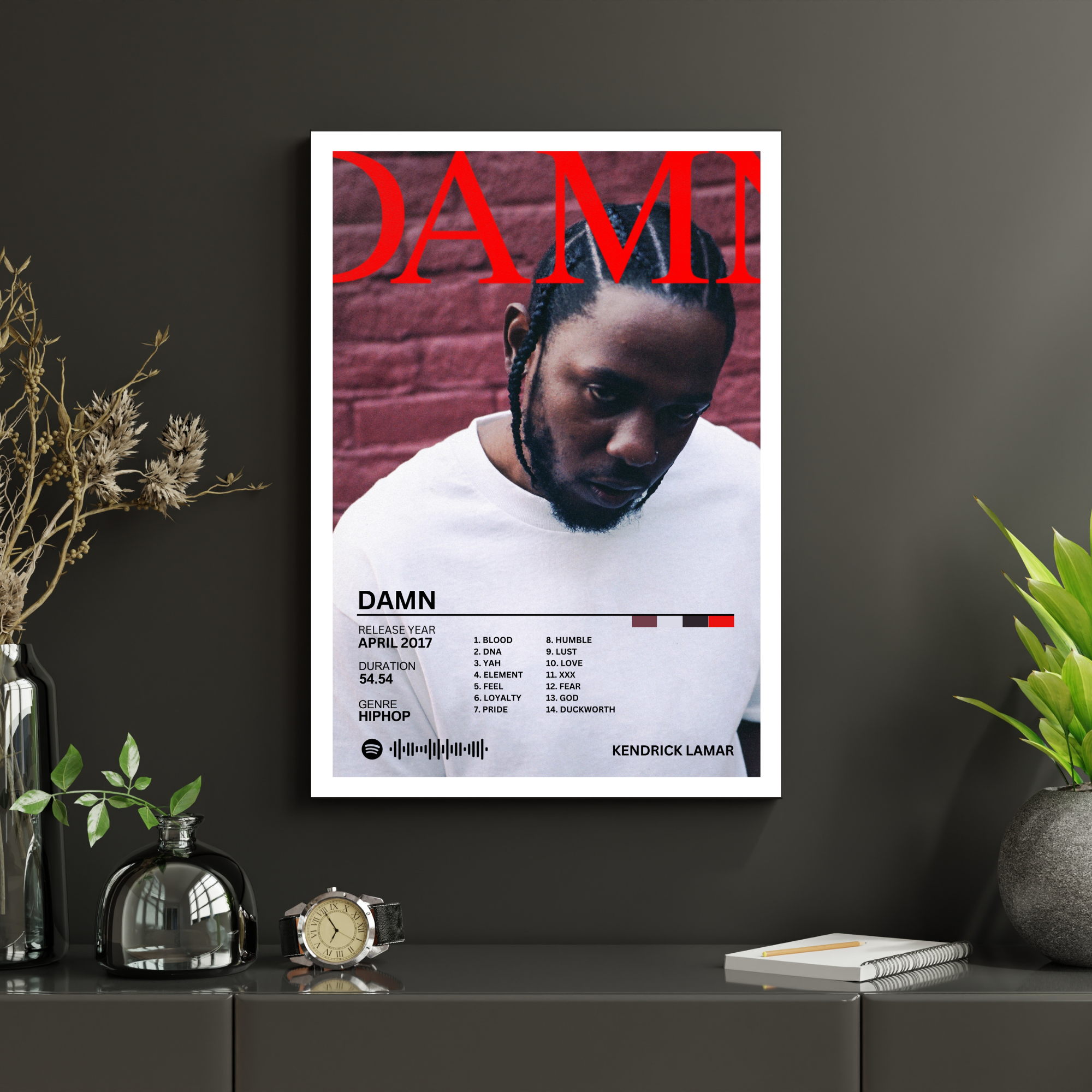 DAMN - Kendrick Lamar 2 | PosterStudio Album Collection