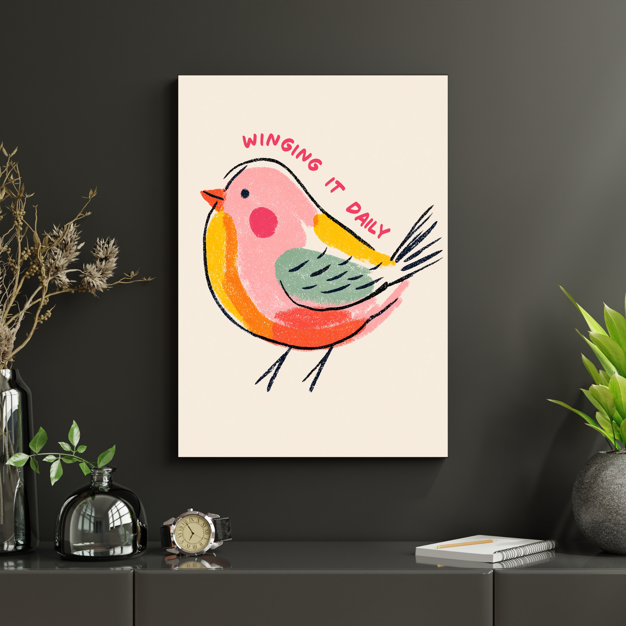 Winging it Daily | PosterStudio Dopamine Collection