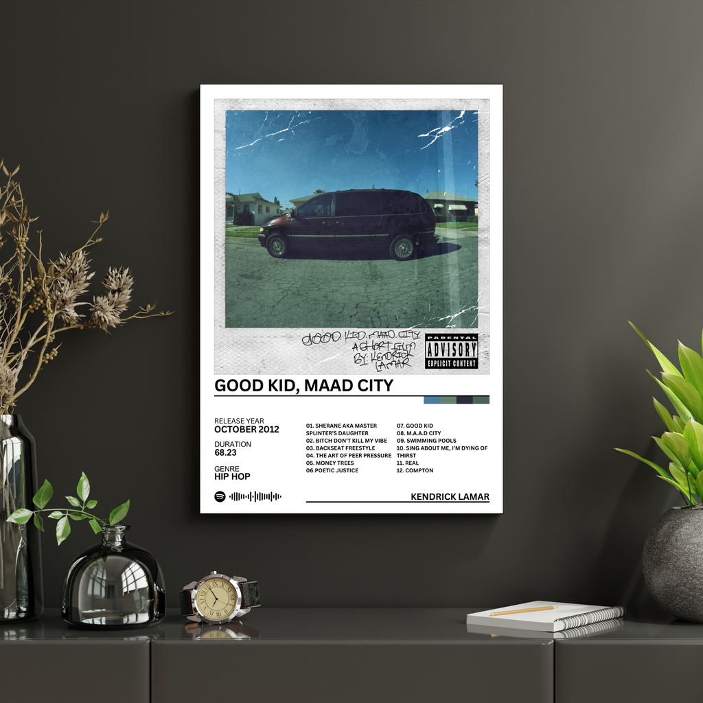 Good Kid, Maad City - Kendrick Lamar | PosterStudio Album Collection