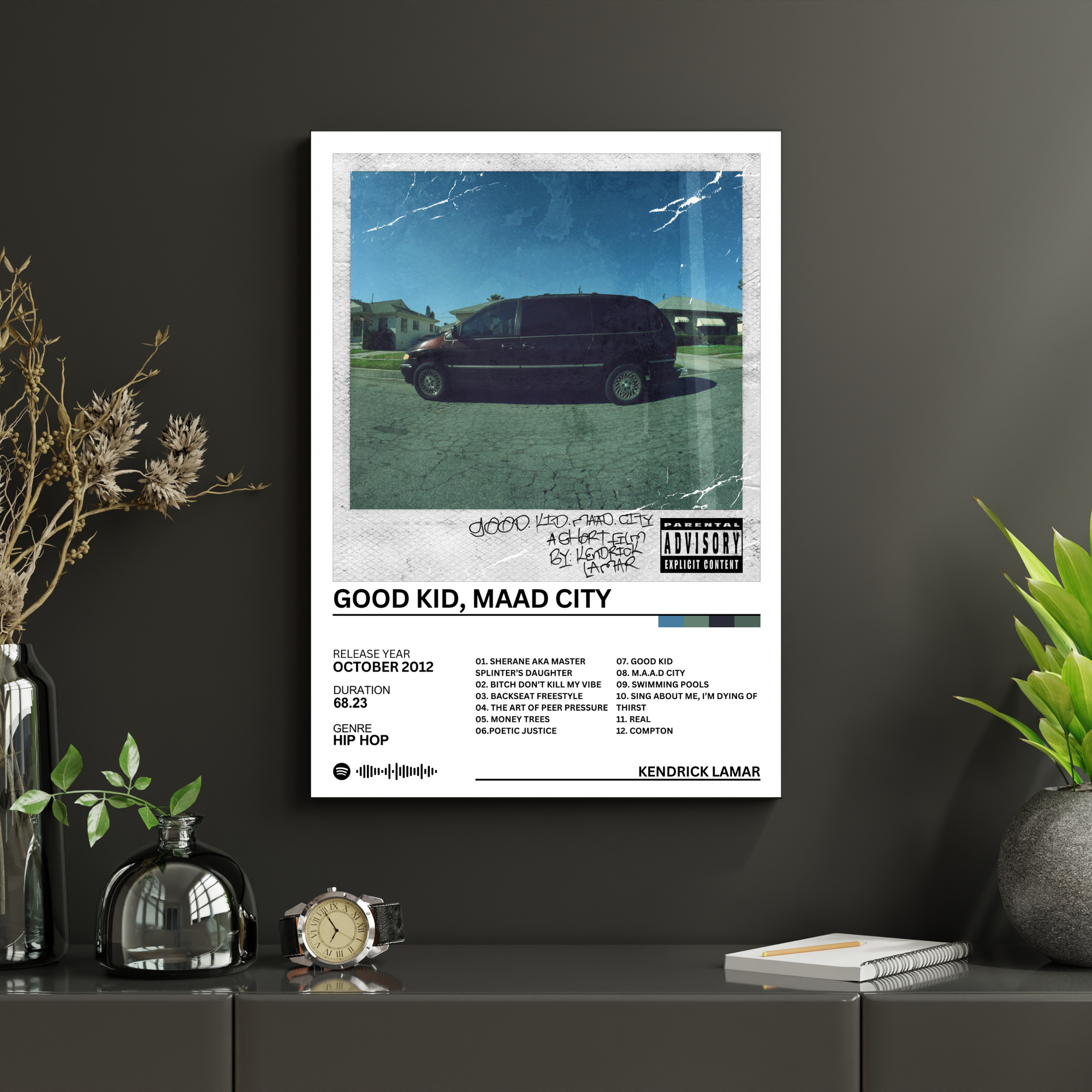 Good Kid, Maad City - Kendrick Lamar | PosterStudio Album Collection