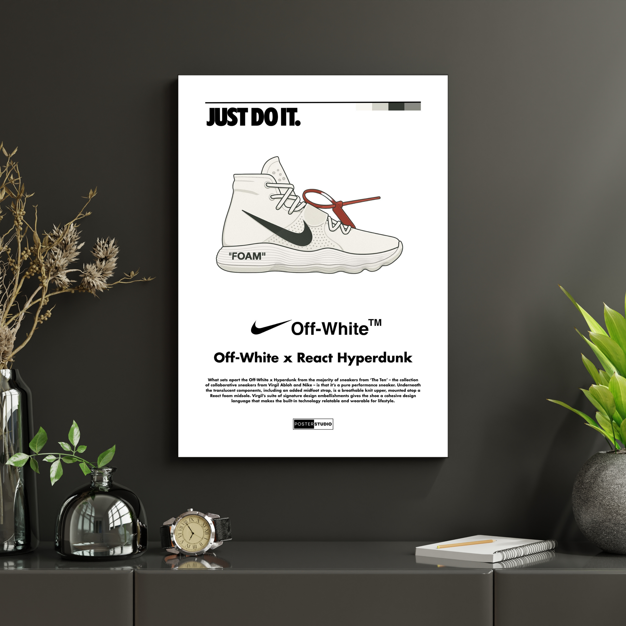 Nike x Off-White 'React Hyperdunk' | PosterStudio Sneaker Collection