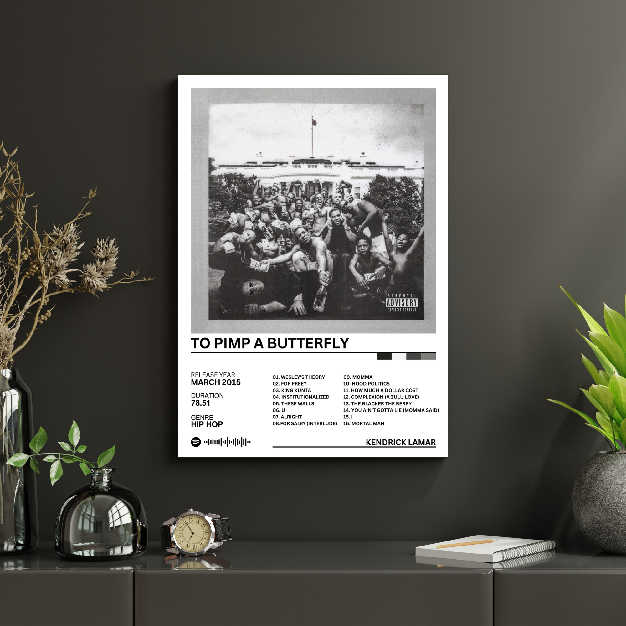 To Pimp a Butterfly - Kendrick Lamar | PosterStudio Album Collection