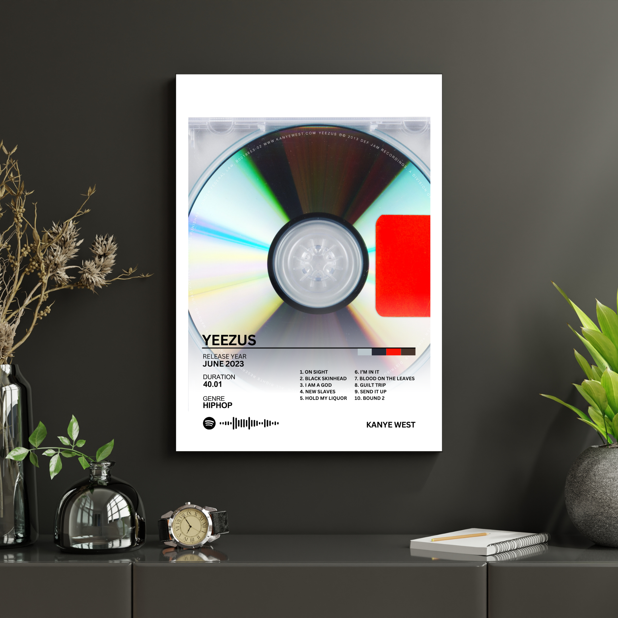 Yeezus - Kanye West 2 | PosterStudio Album Collection