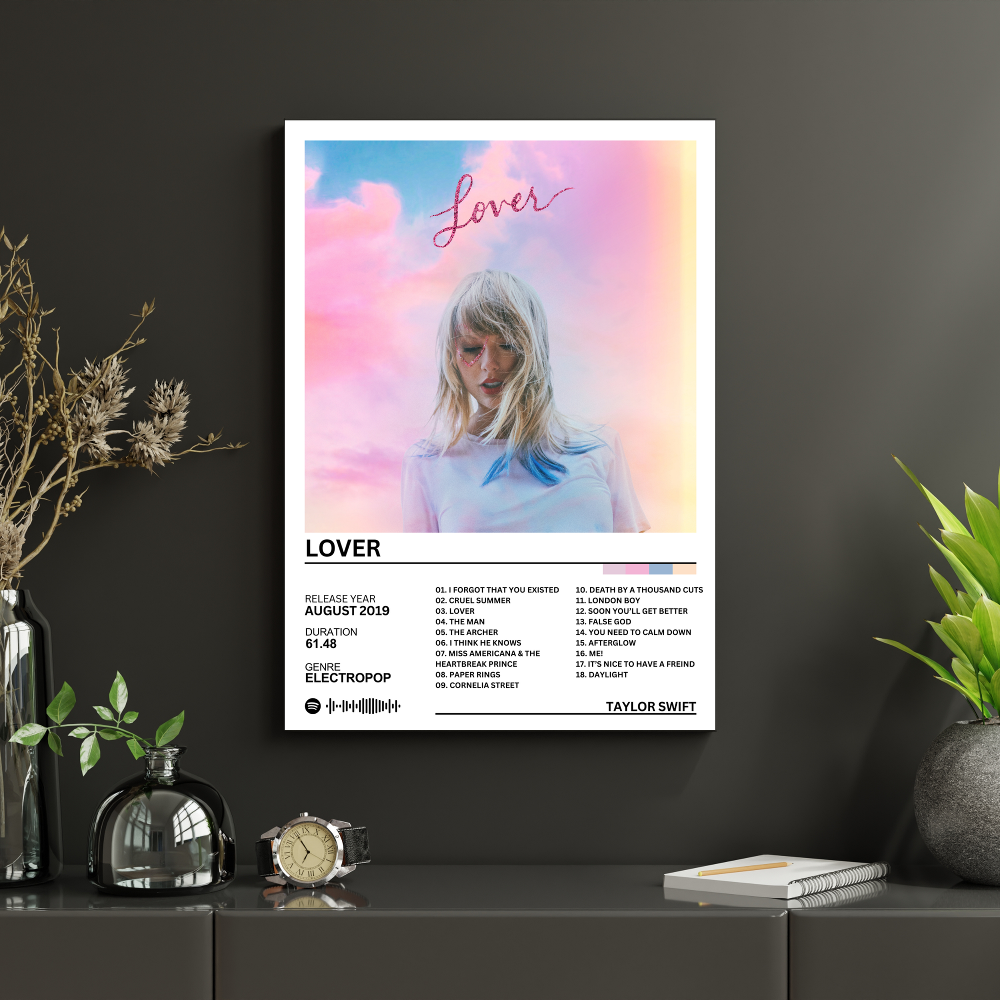 Lover - Taylor Swift | PosterStudio Album Collection