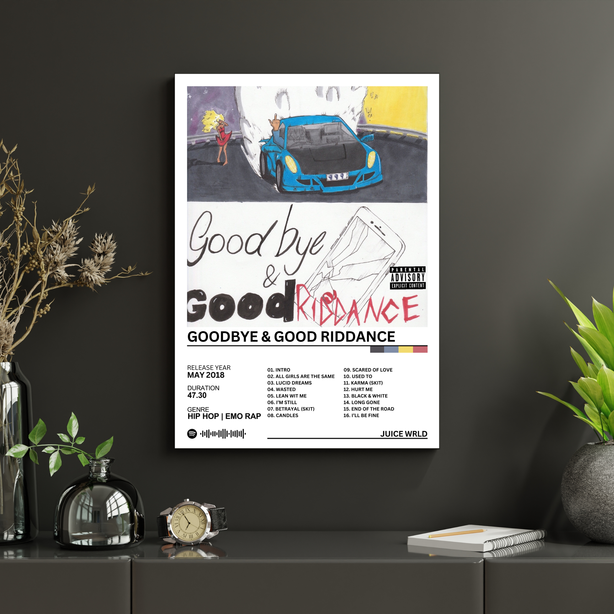 Goodbye & Goodridance - Juice Wrld | PosterStudio Album Collection