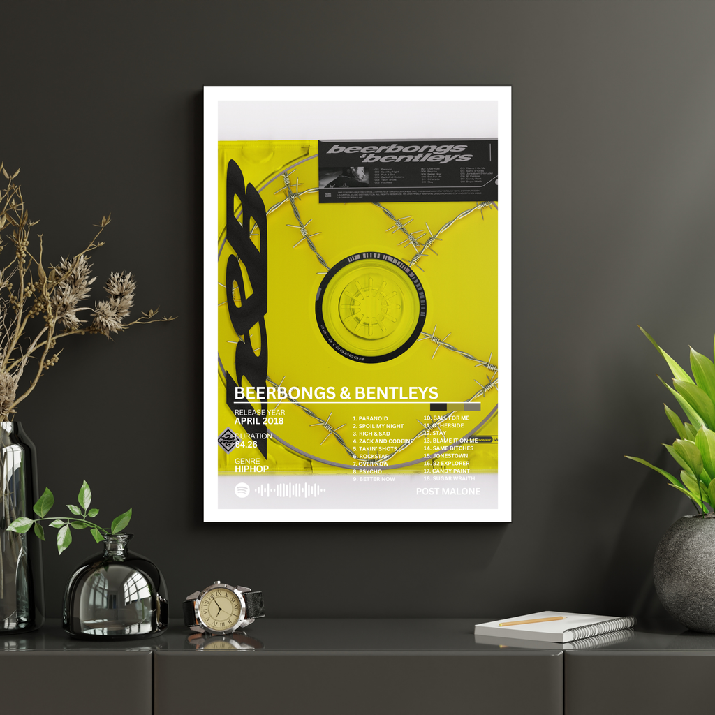 Beerbongs & Bentley's - Post Malone 2 | PosterStudio Album Collection