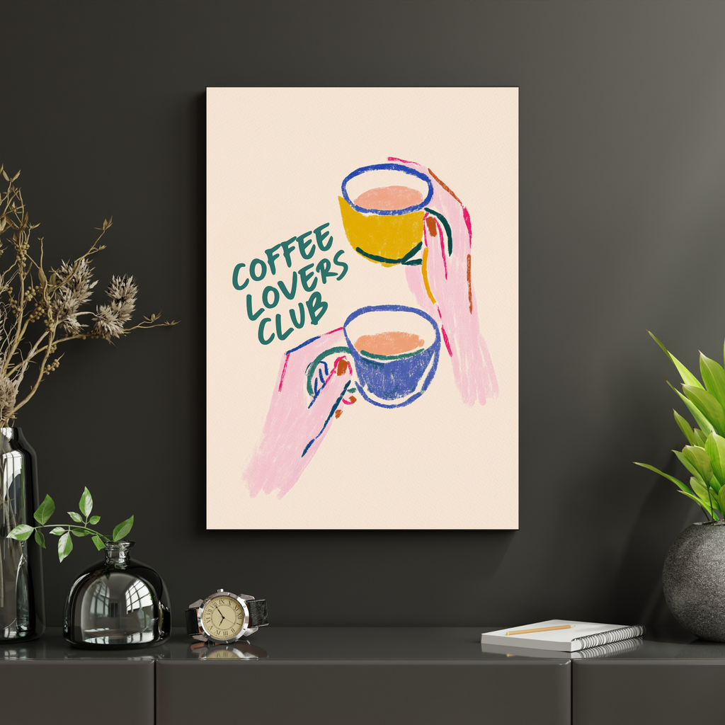 Coffee Lovers Club | PosterStudio Dopamine Collection
