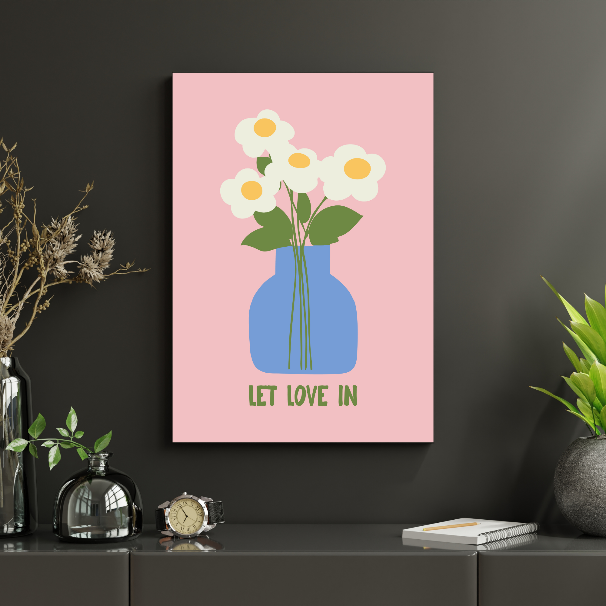 Let Love In Flowers | PosterStudio Dopamine Collection