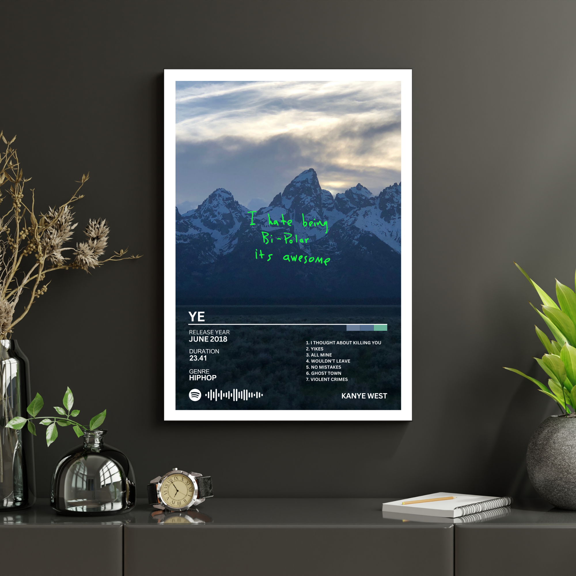 Ye - Kanye West 2 | PosterStudio Album Collection