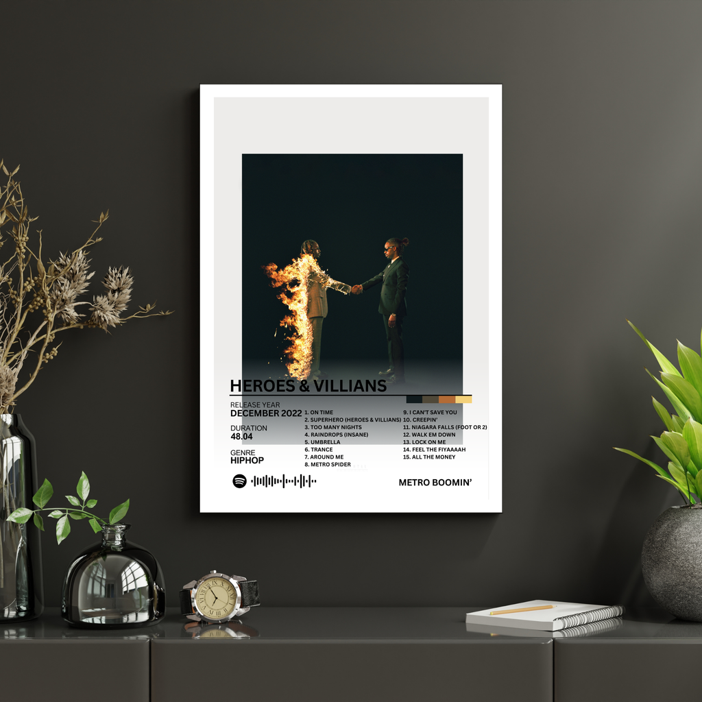 Heroes & Villians - Metro Boomin' 2 | PosterStudio Album Collection