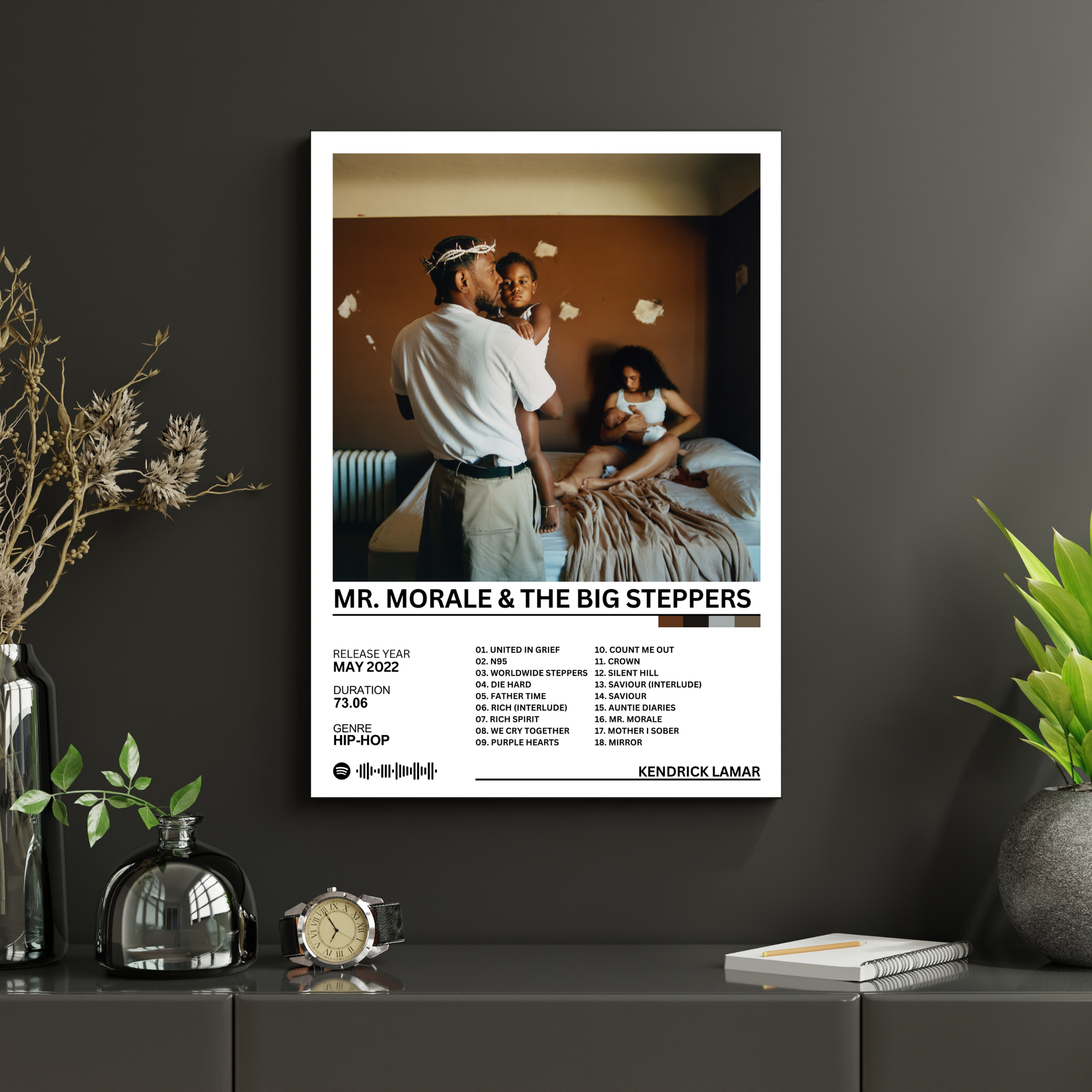 Mr. Morale & the Big Steppers - Kendrick Lamar | PosterStudio Album Collection