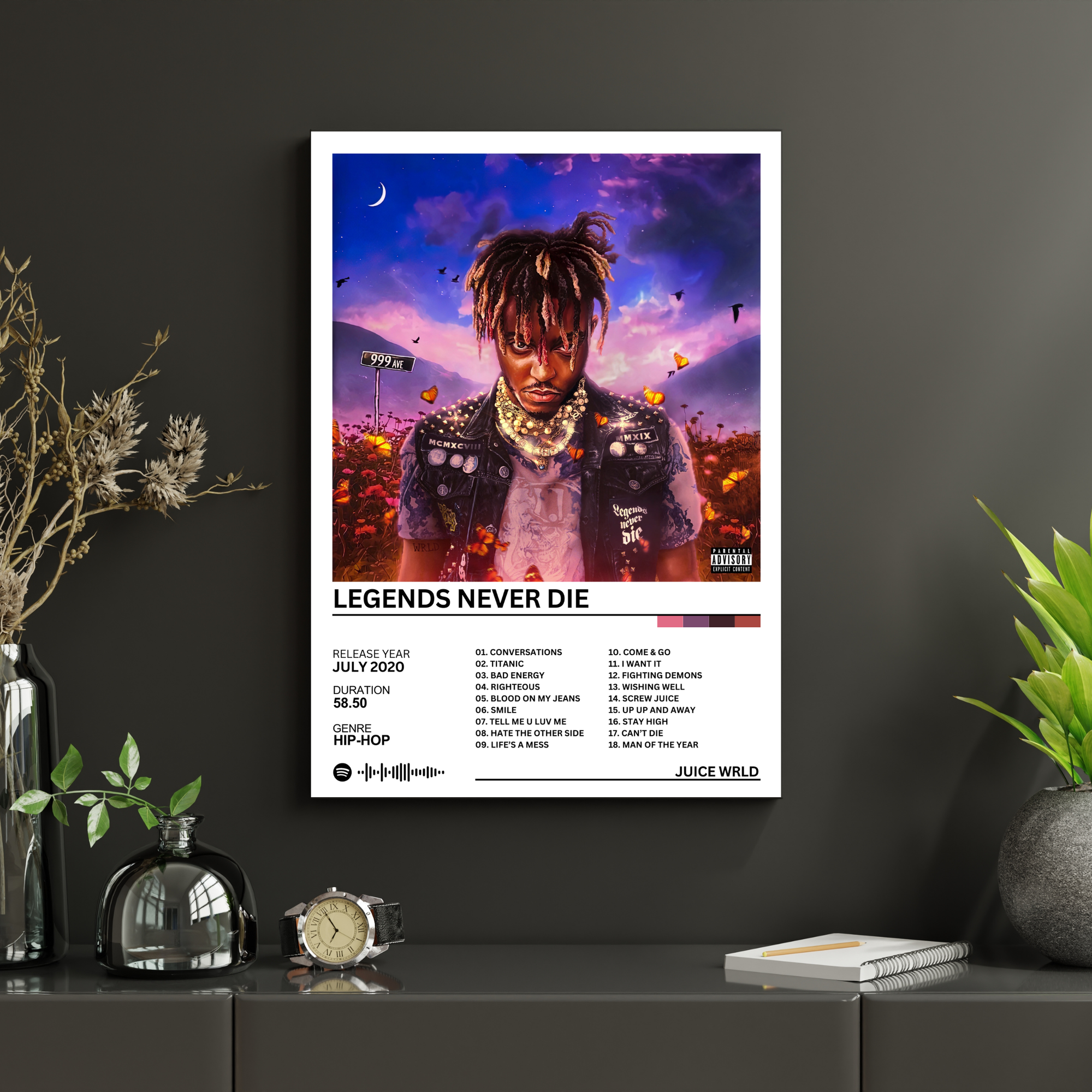 Legends Never Die - Juice Wrld | PosterStudio Album Collection