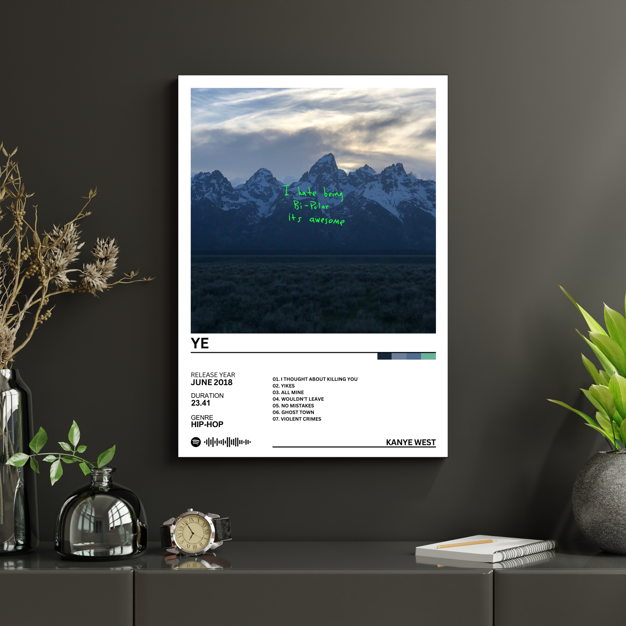 Ye - Kanye West | PosterStudio Album Collection