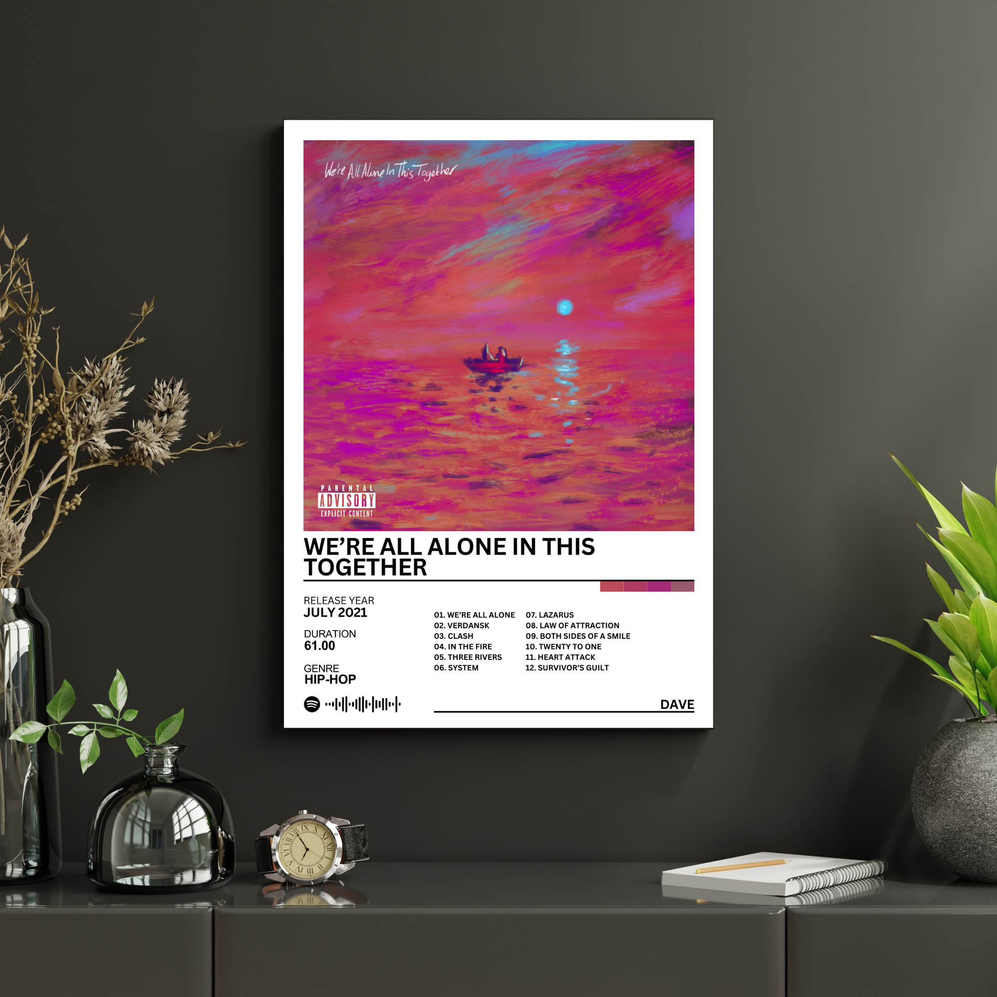 We're All Alone in This Together - Dave | PosterStudio Album Collection