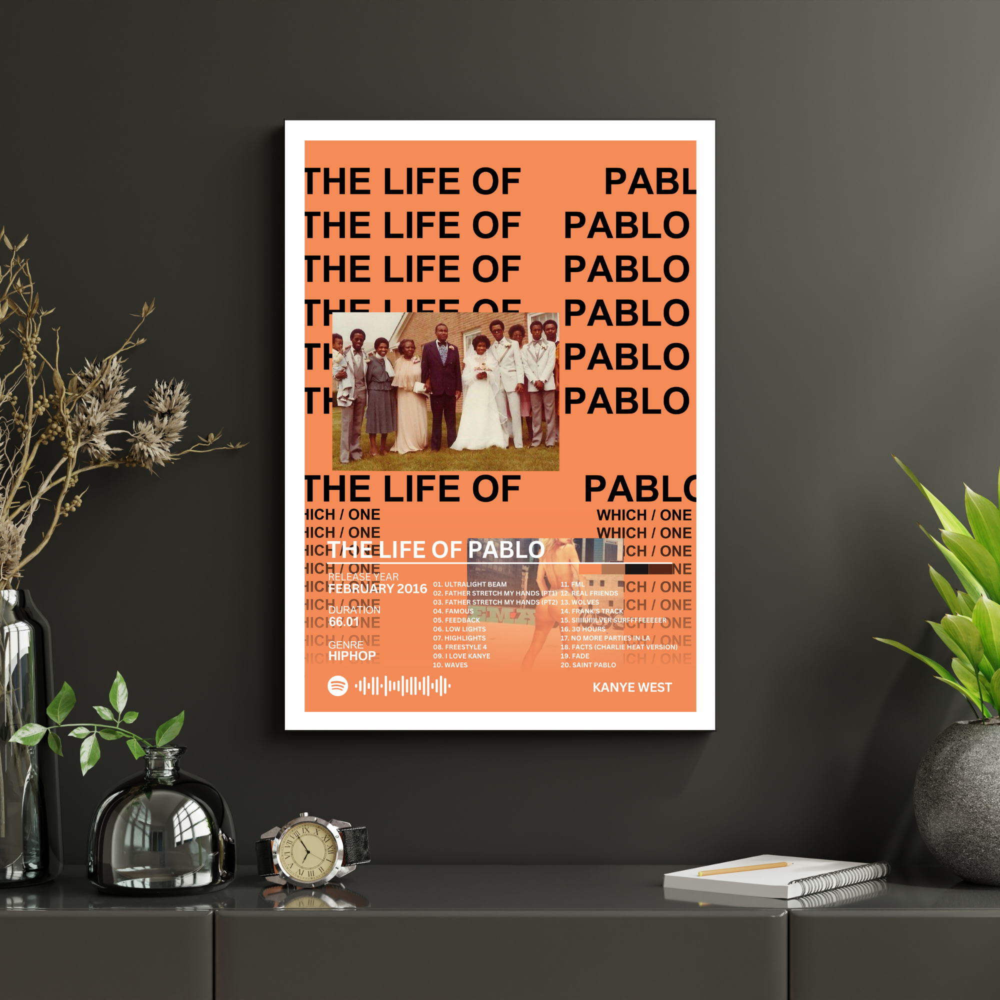 The Life of Pablo - Kanye West 2 | PosterStudio Album Collection