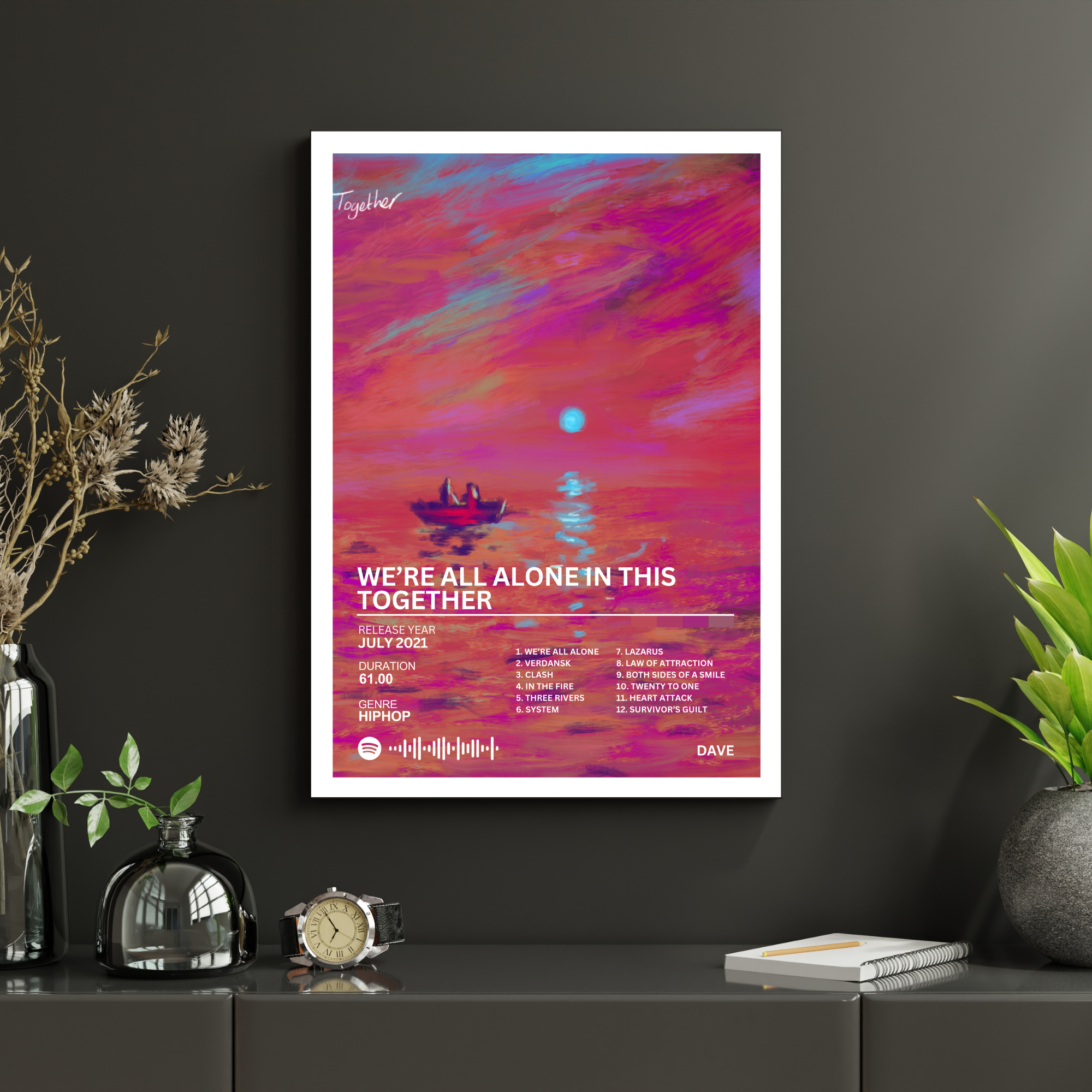 We're All Alone in this Together - Dave 2 | PosterStudio Album Collection