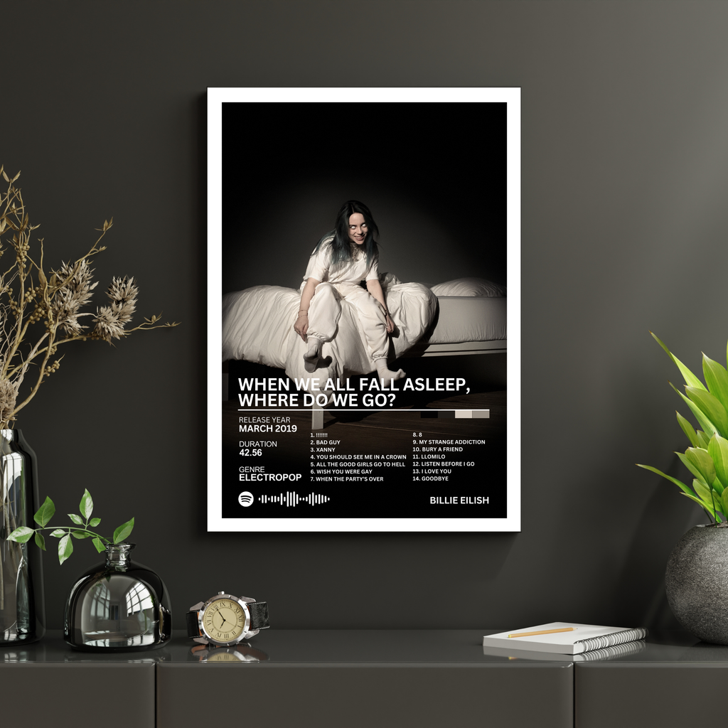 When We All Fall Asleep, Where Do We Go? - Billie Eilish 2 | PosterStudio Album Collection