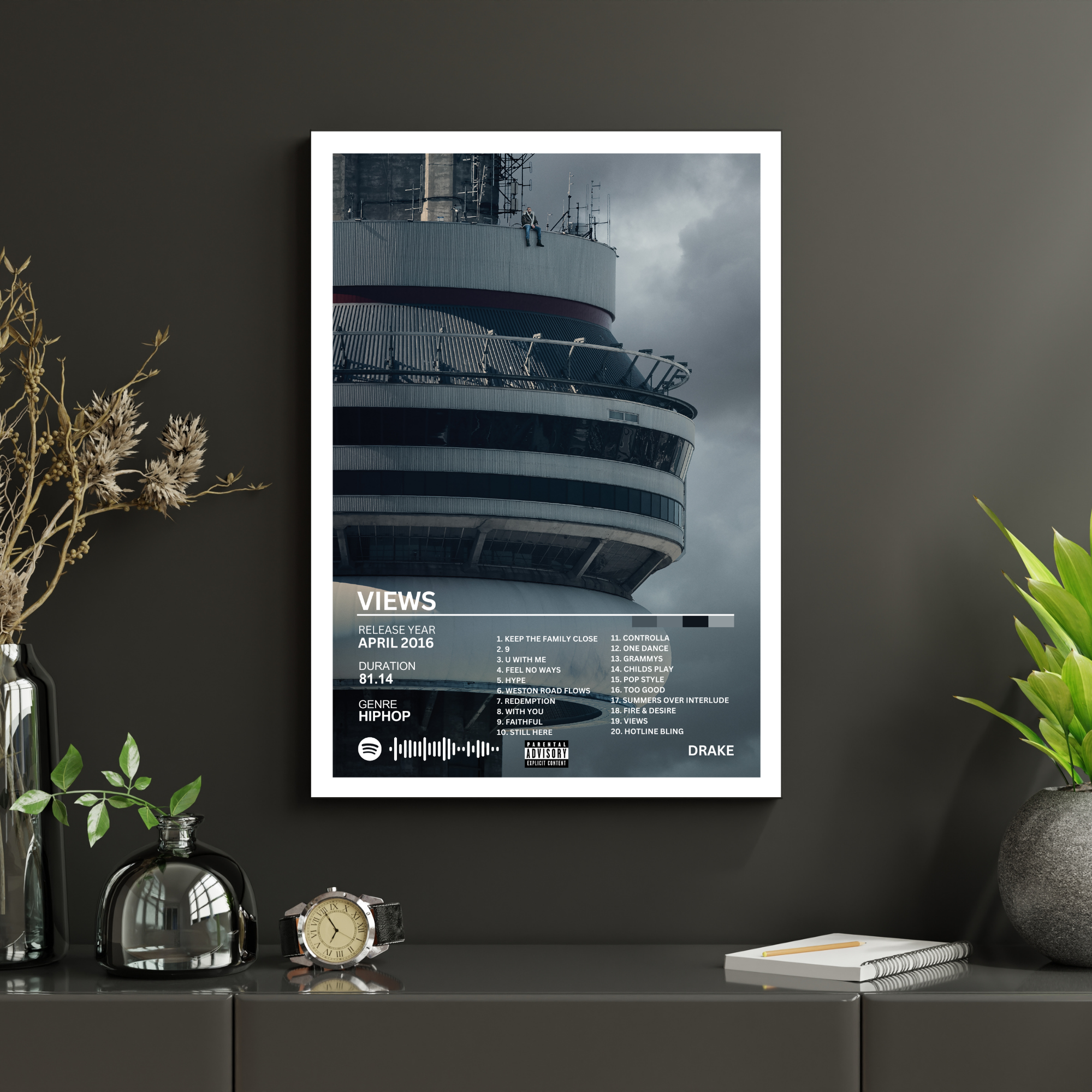Views - Drake 2 | PosterStudio Album Collection