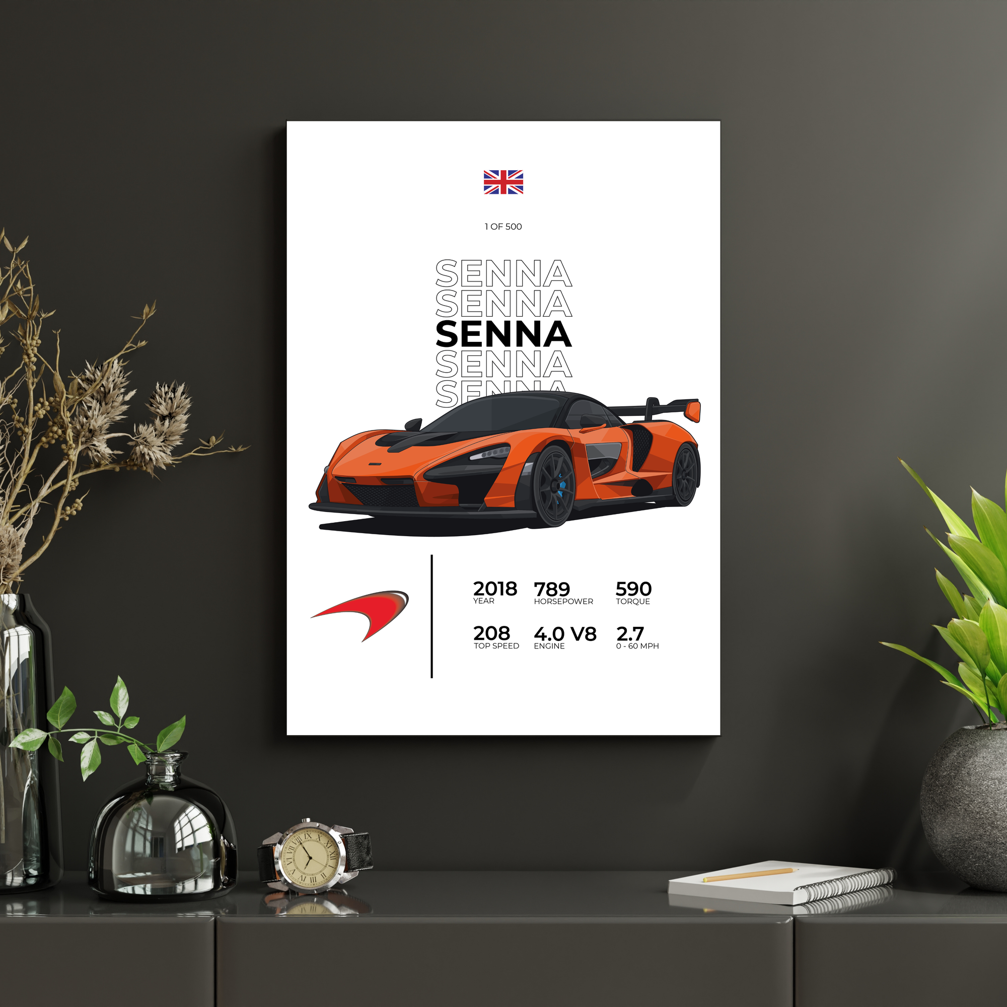 McLaren Senna Stat | PosterStudio Automotive Collection