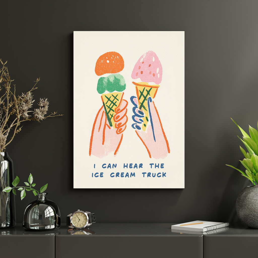 Sharing Ice Cream | PosterStudio Dopamine Collection