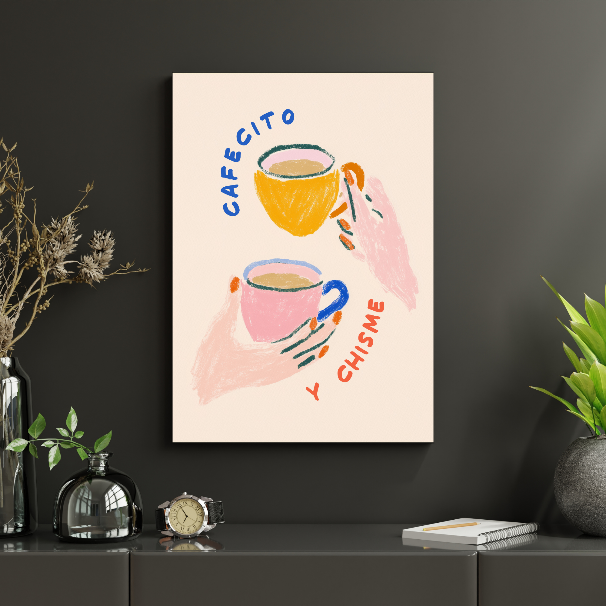 2 Coffee Cups | PosterStudio Dopamine Collection