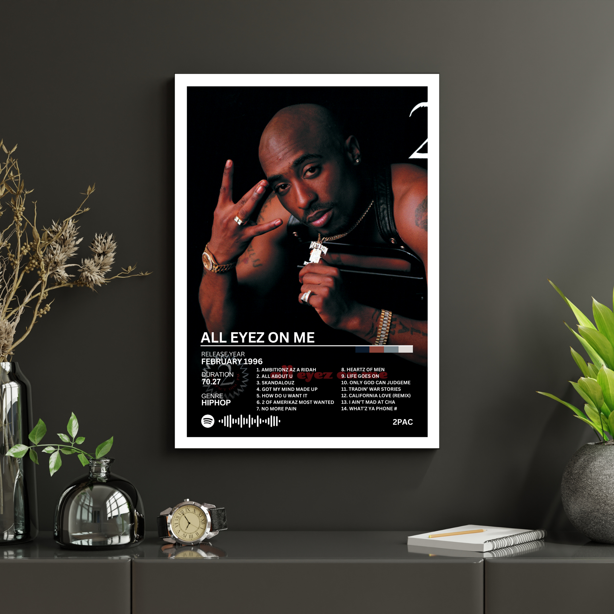 All Eyez on Me - 2PAC 2 | PosterStudio Album Collection