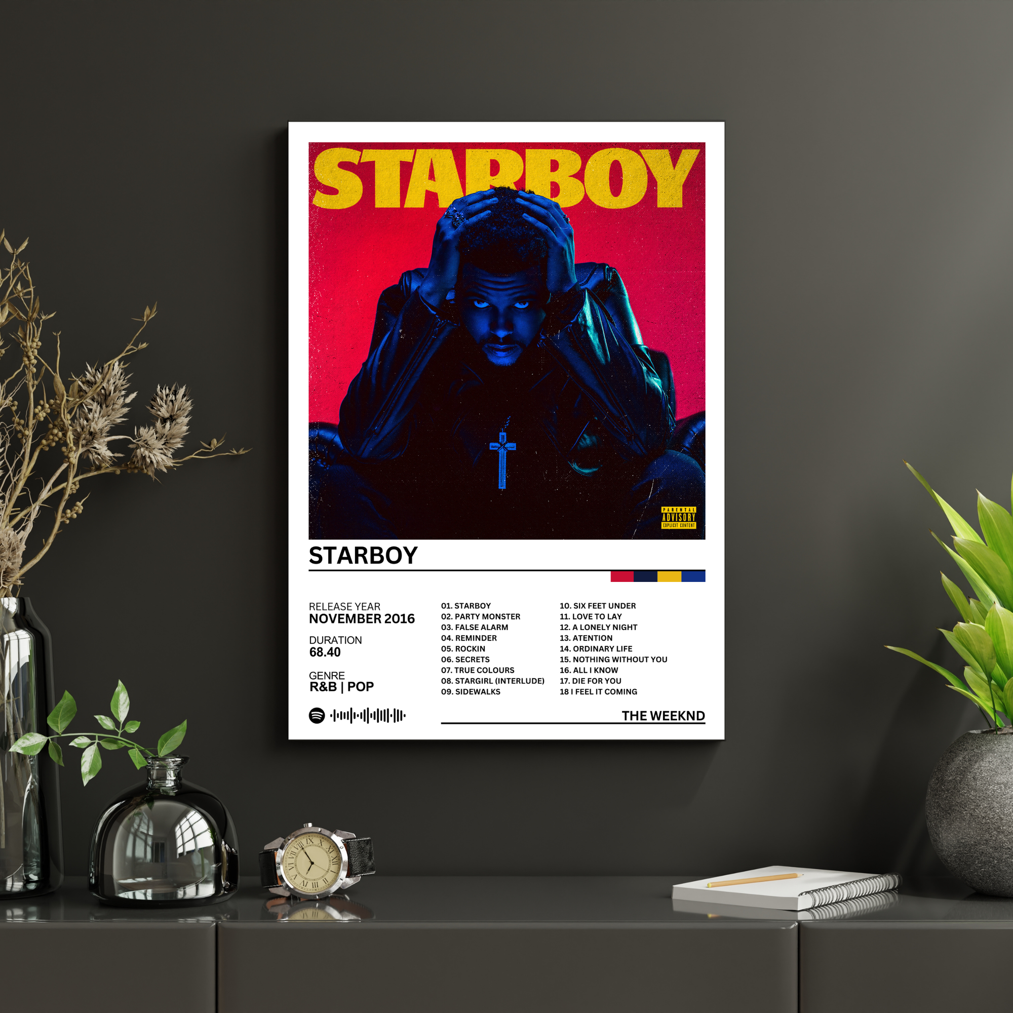 Starboy - The Weeknd | PosterStudio Album Collection