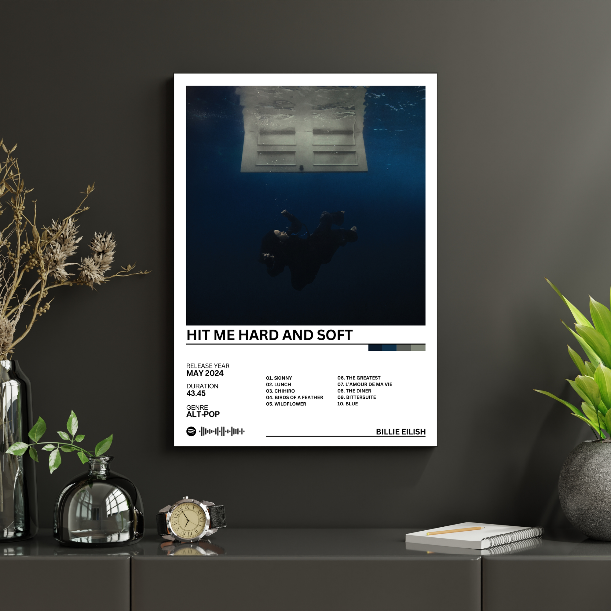 Hit Me Hard and Soft - Billie Eilish | PosterStudio Album Collection