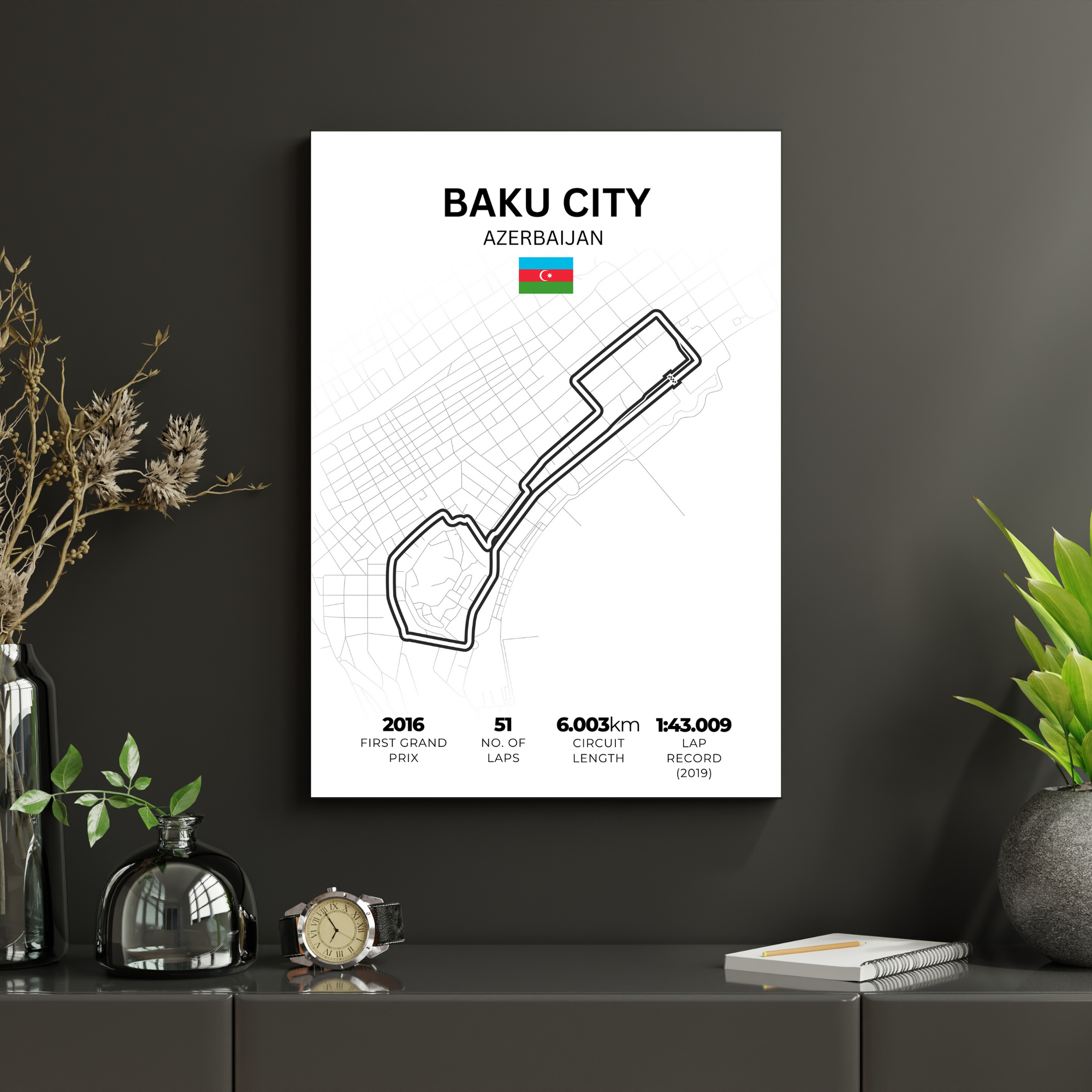 Baku | PosterStudio Formula One Collection