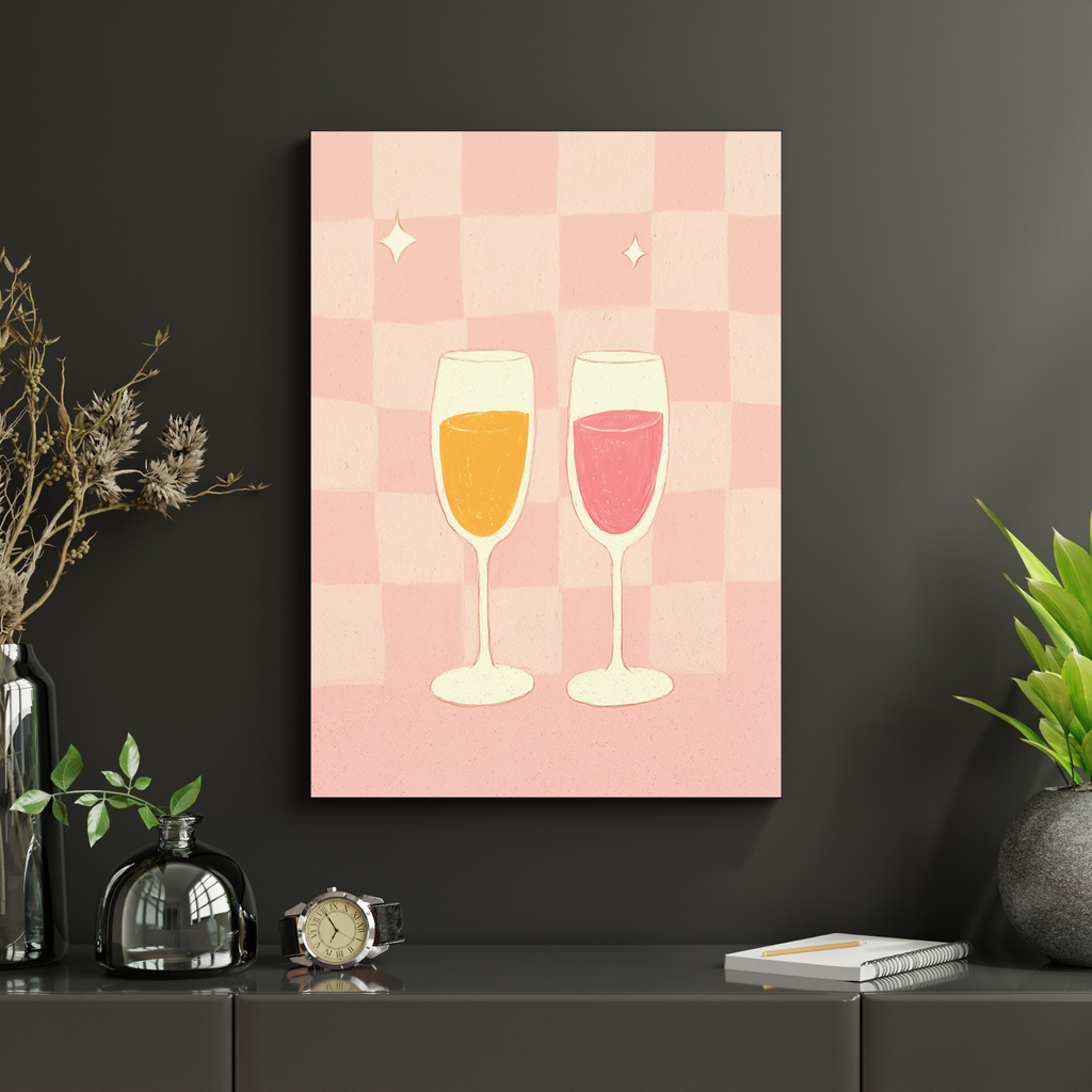 Prosecco Glasses | PosterStudio Dopamine Collection