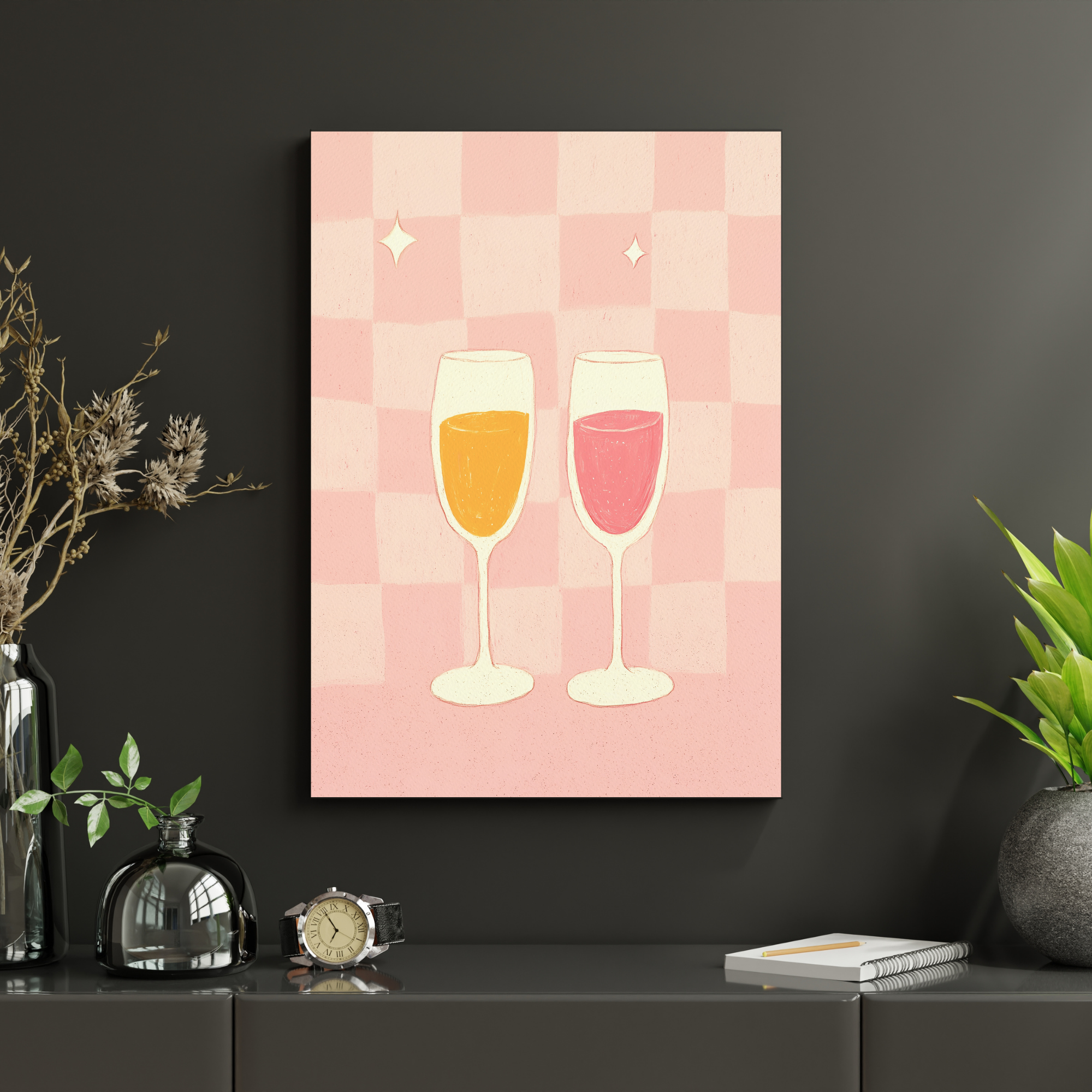 Prosecco Glasses | PosterStudio Dopamine Collection
