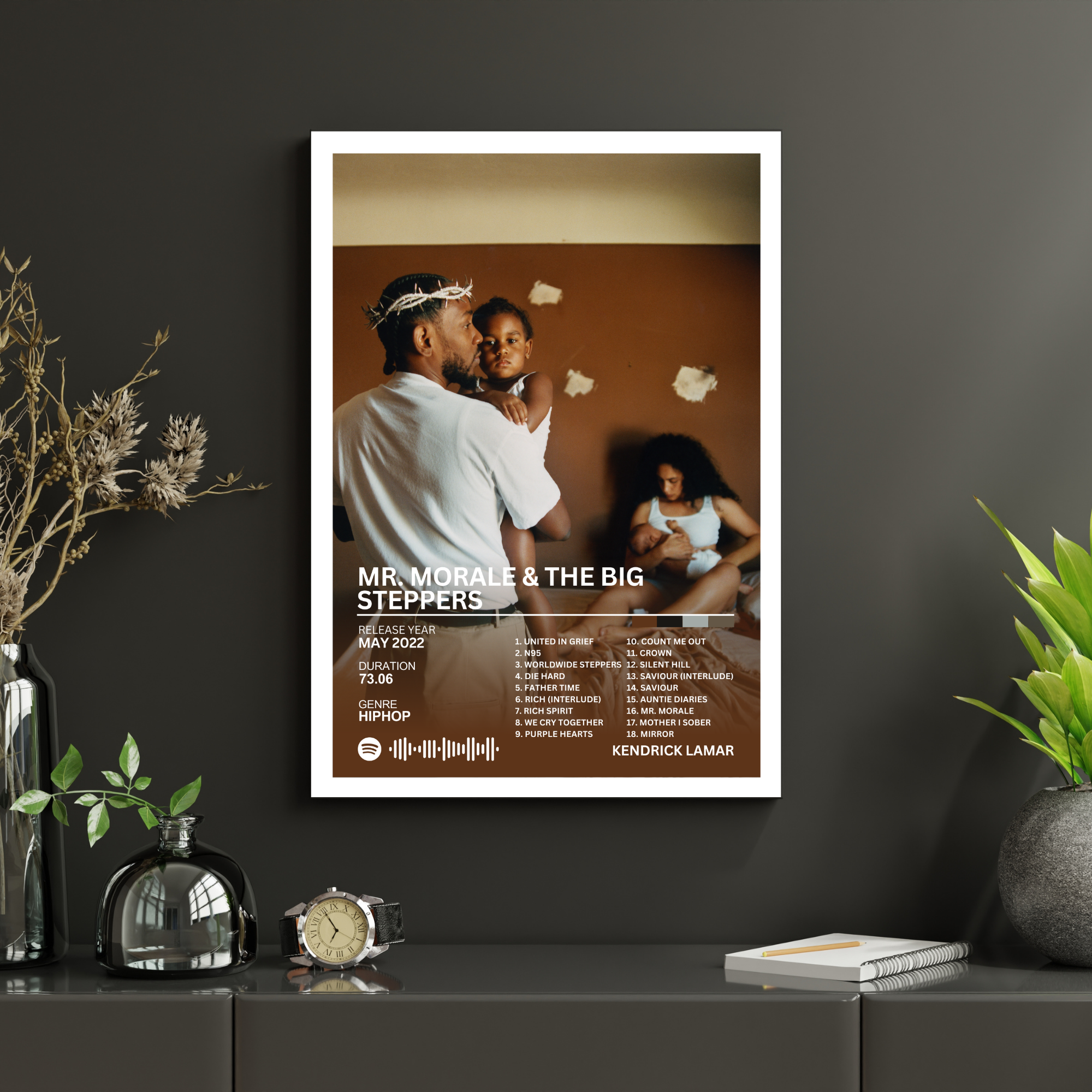 Mr. Morale & The Big Steppers - Kendrick Lamar 2 | PosterStudio Album Collection