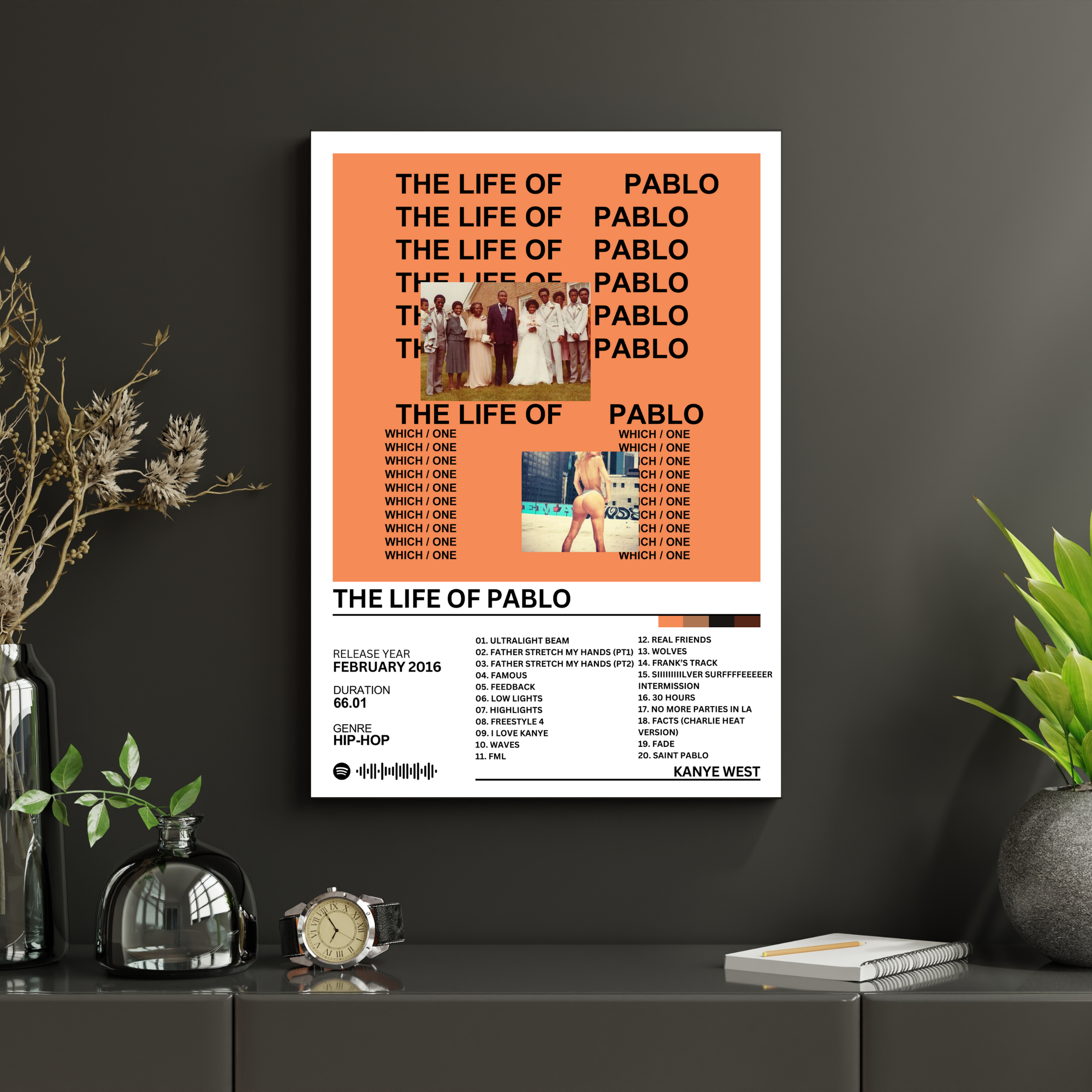 The Life of Pablo - Kanye West | PosterStudio Album Collection